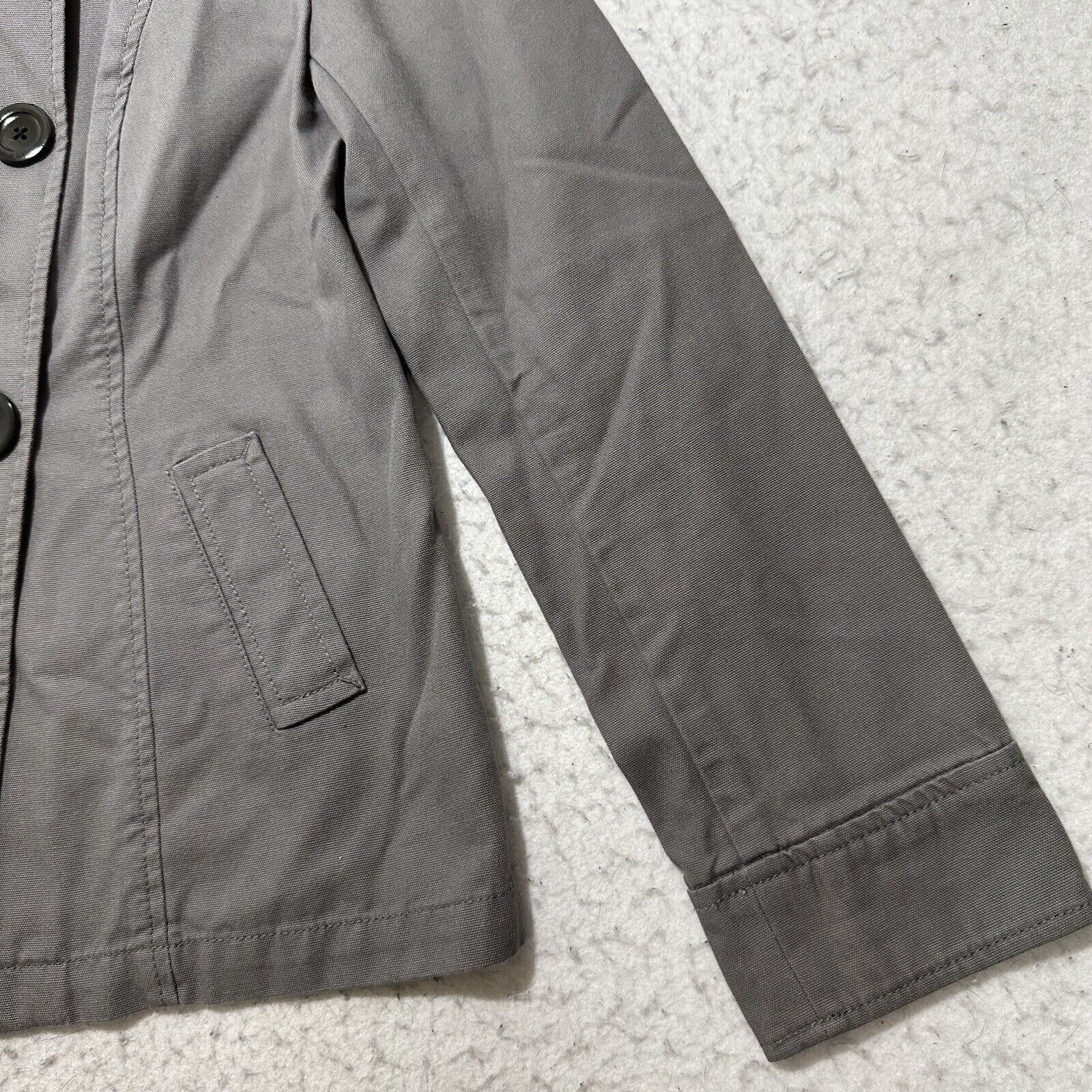 Old Navy Old Navy Small Double Breasted Jean Military Jacket Gray Size S / US 4 / IT 40 - 4 Thumbnail