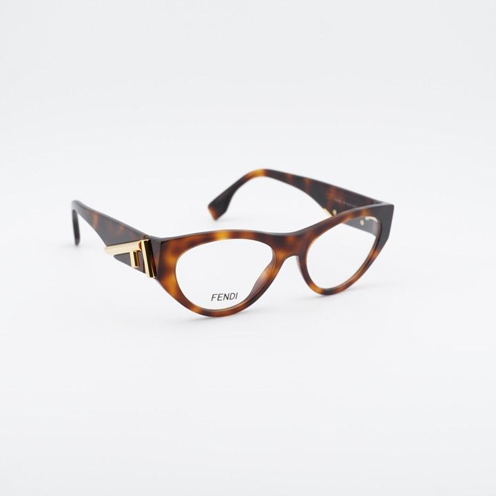 Fendi Fendi FE50092I 053 Women Eyeglasses Havana 52mm Cat Eye Fram Size ONE SIZE - 5 Thumbnail