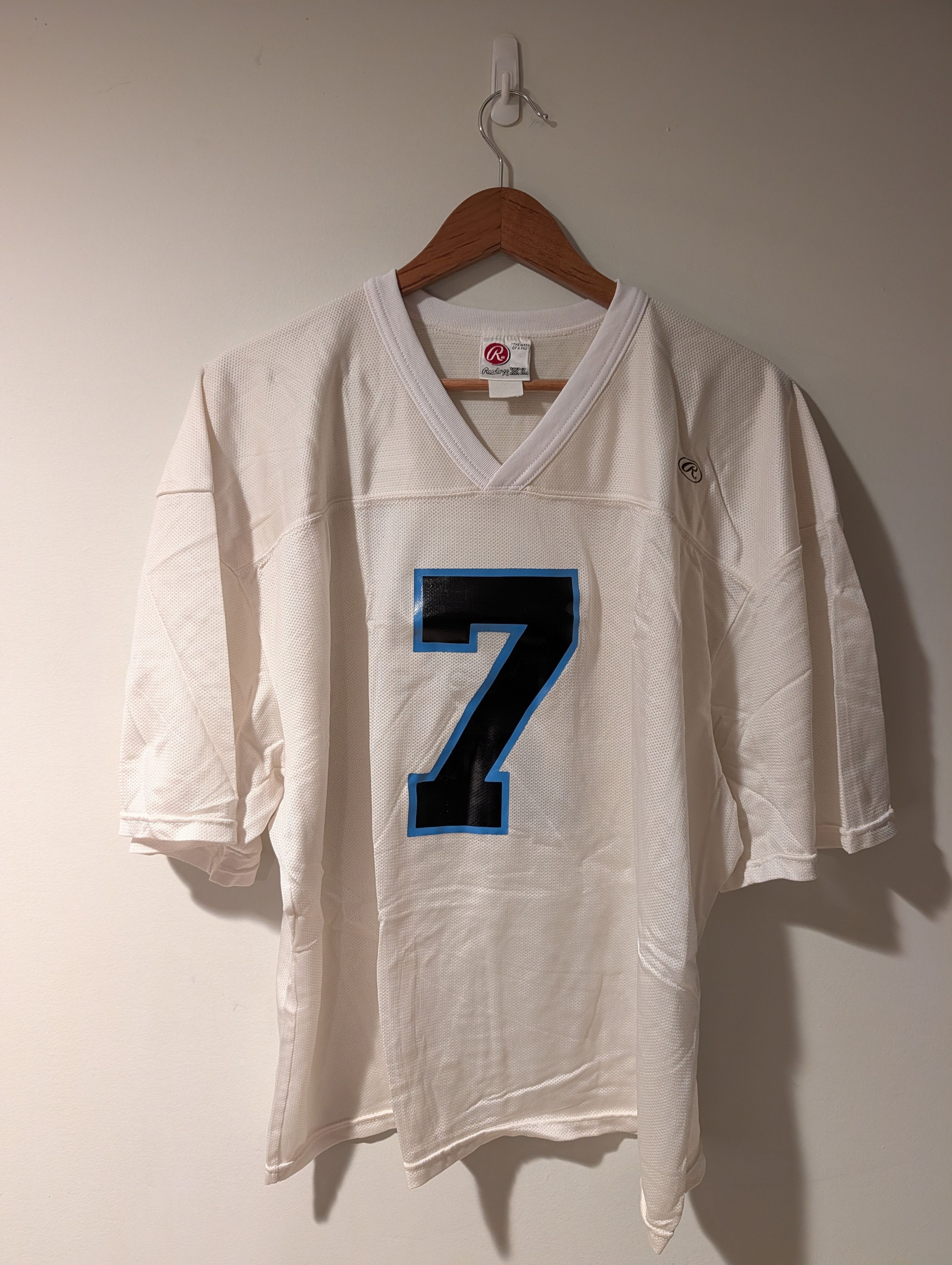 NFL Vintage Rawlings Blank Football Jersey Practice Boxy Men’s Size US XL / EU 56 / 4 - 1 Thumbnail