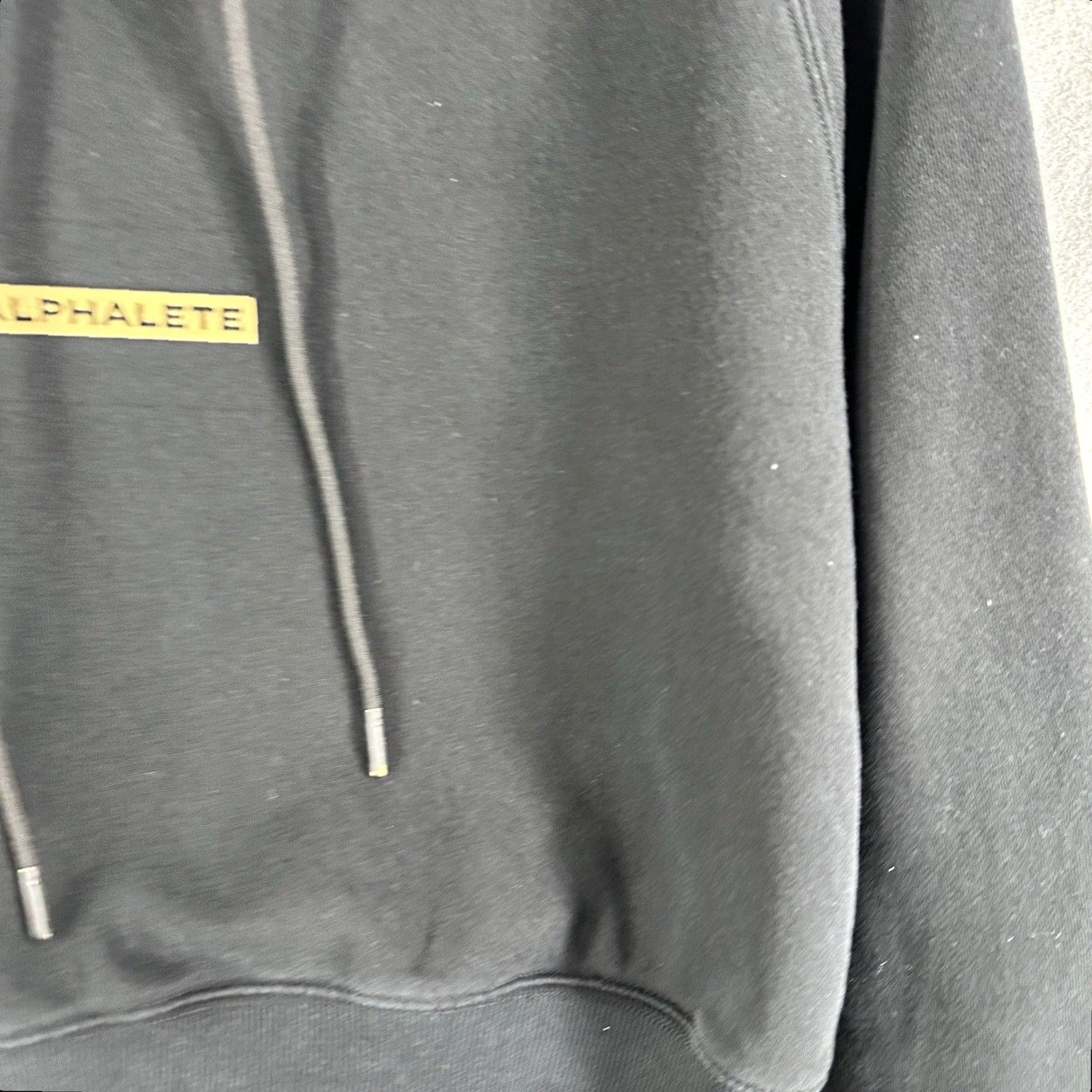 Vintage ALPHALETE Hoodie Cropped Womens 2XL Black Logo Pullover Athletic Preppy Size XXL / US 16-18 / IT 52-54 - 3 Thumbnail