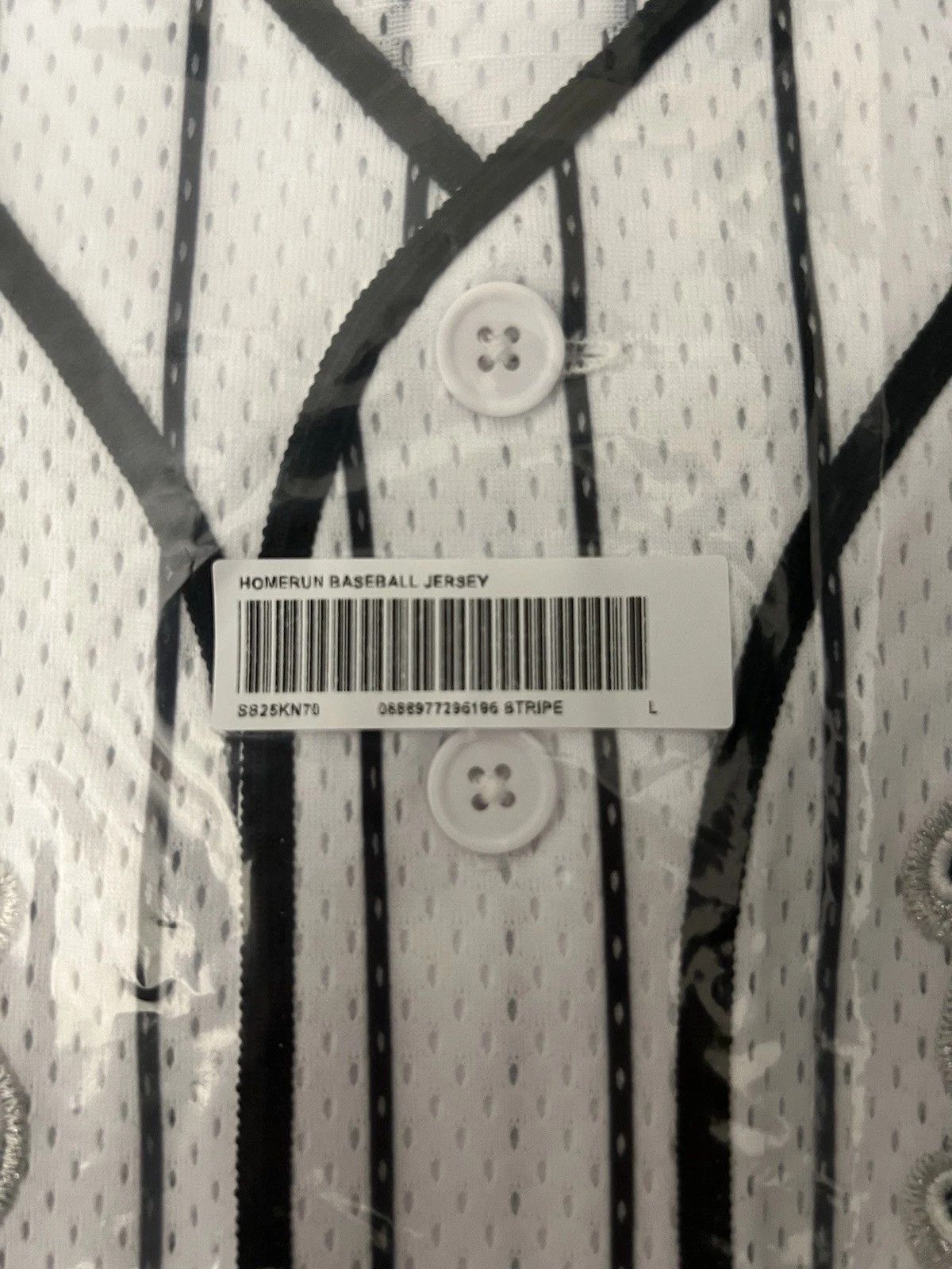 Supreme Supreme SS25 Homerun Baseball Jeresy Stripe Size Large New Size US L / EU 52-54 / 3 - 4 Thumbnail
