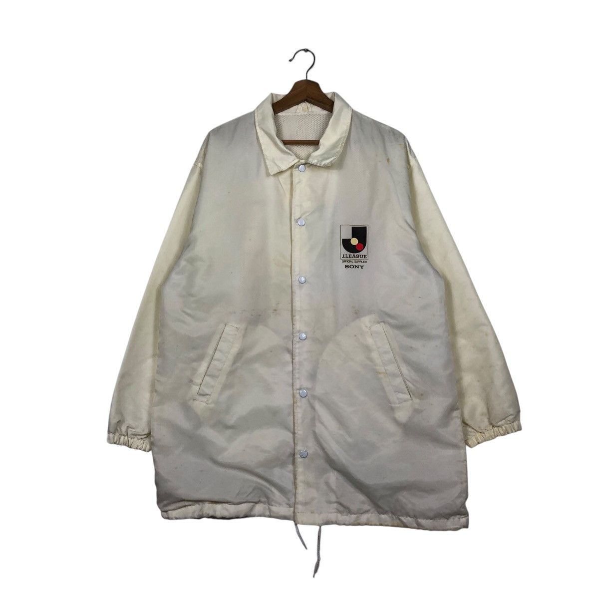 Japanese Brand Vintage 1994 J.League Sony Big Logo Sportswear Issey Miyake Size US M / EU 48-50 / 2 - 3 Thumbnail