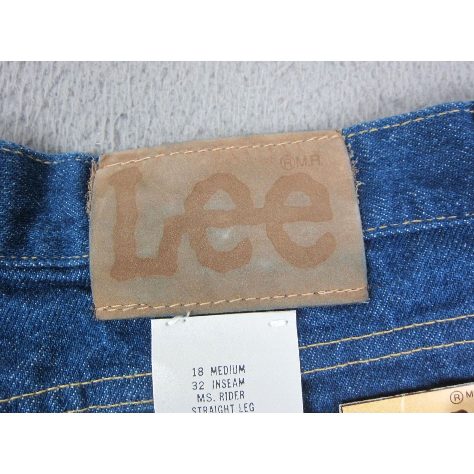 Lee VINTAGE LEE Riders Jeans Womens 18 Blue Denim Straight 80s 90s United States Jeans Mens Womens Girls Size 40" / US 18 - 5 Thumbnail