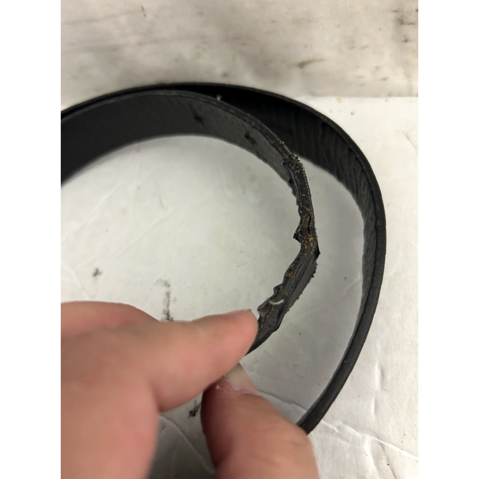 Banana Republic VINTAGE Banana Republic Womens Belt Black Medium Leather Waist Belt 35” Womens Size ONE SIZE - 3 Thumbnail