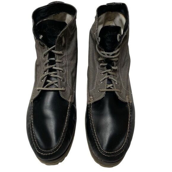 Timberland Timberland Authentic Chukka Mens 13 Lace-Up Boots Canvas Bla Size US 13 / EU 46 - 3 Thumbnail