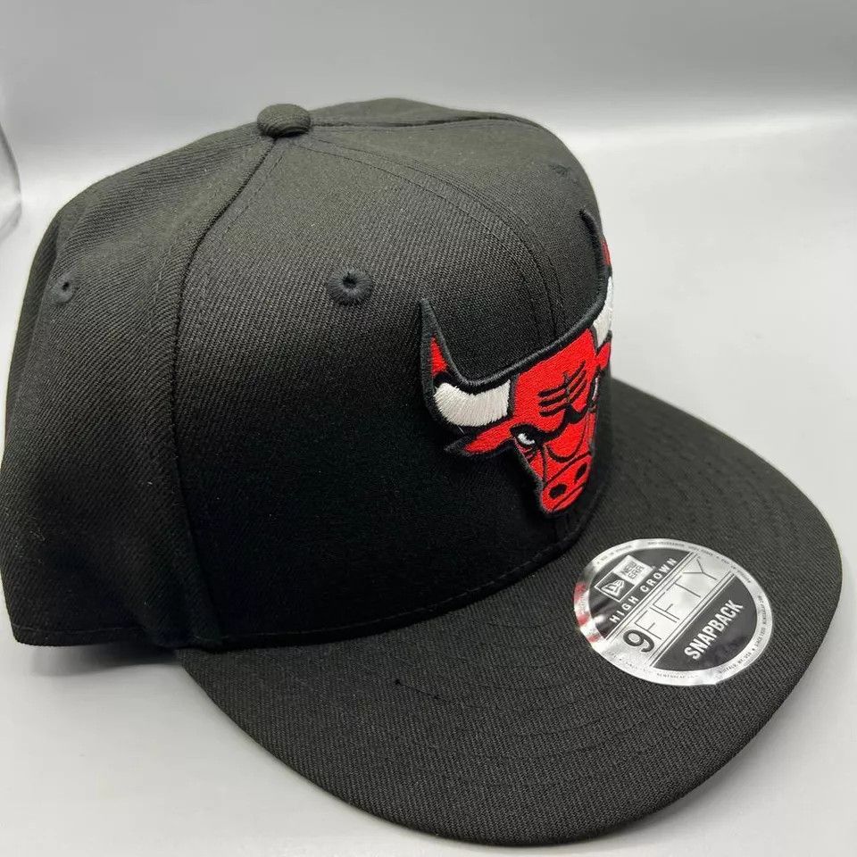 New Era Chicago Bulls Hat Men High Crown 9Fifty New Era SnapBack Cap Size ONE SIZE - 3 Thumbnail