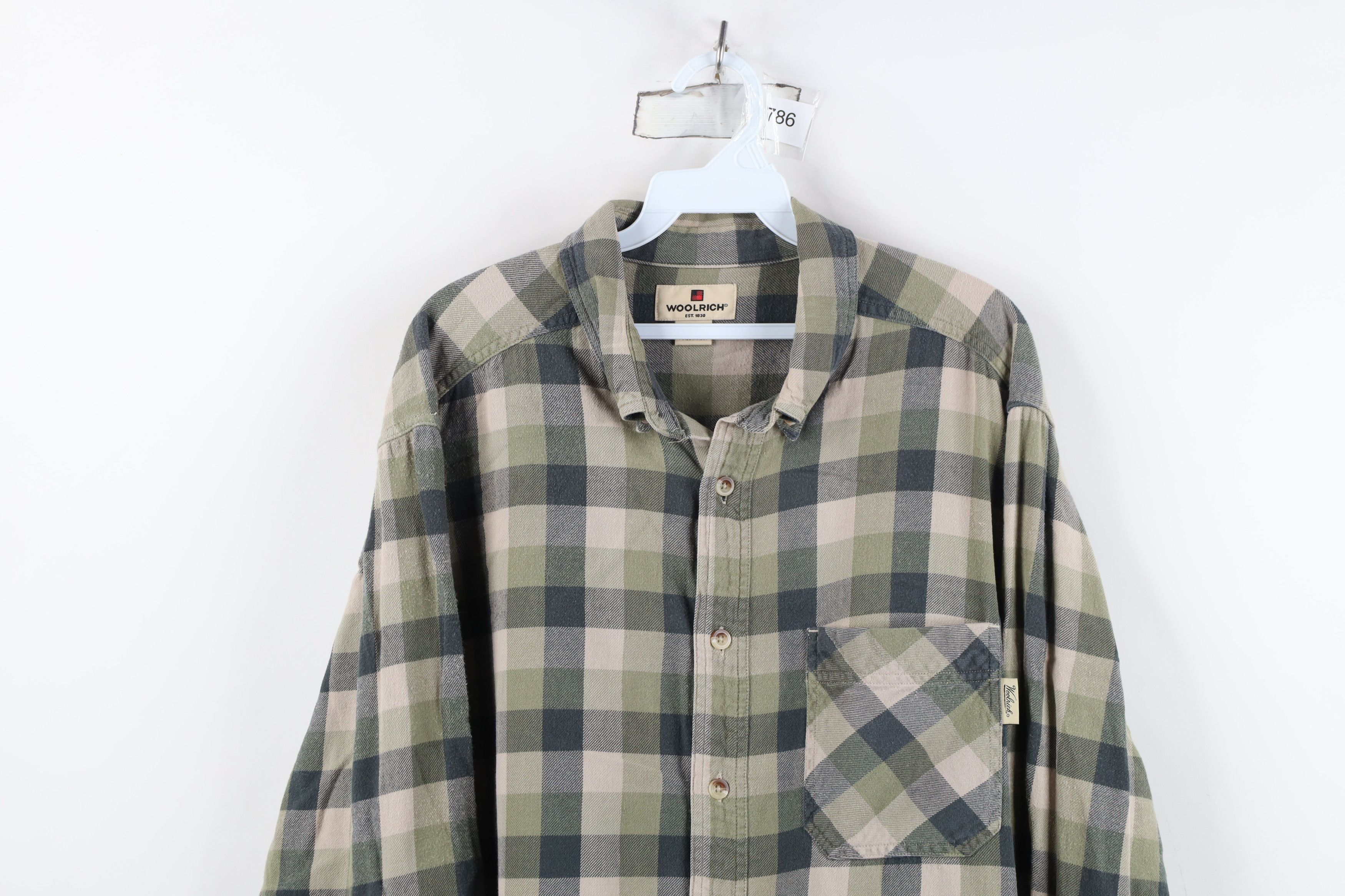 Woolrich Woolen Mills Vintage Woolrich Spell Flannel Collared Button Down Shirt Size US XL / EU 56 / 4 - 2 Thumbnail
