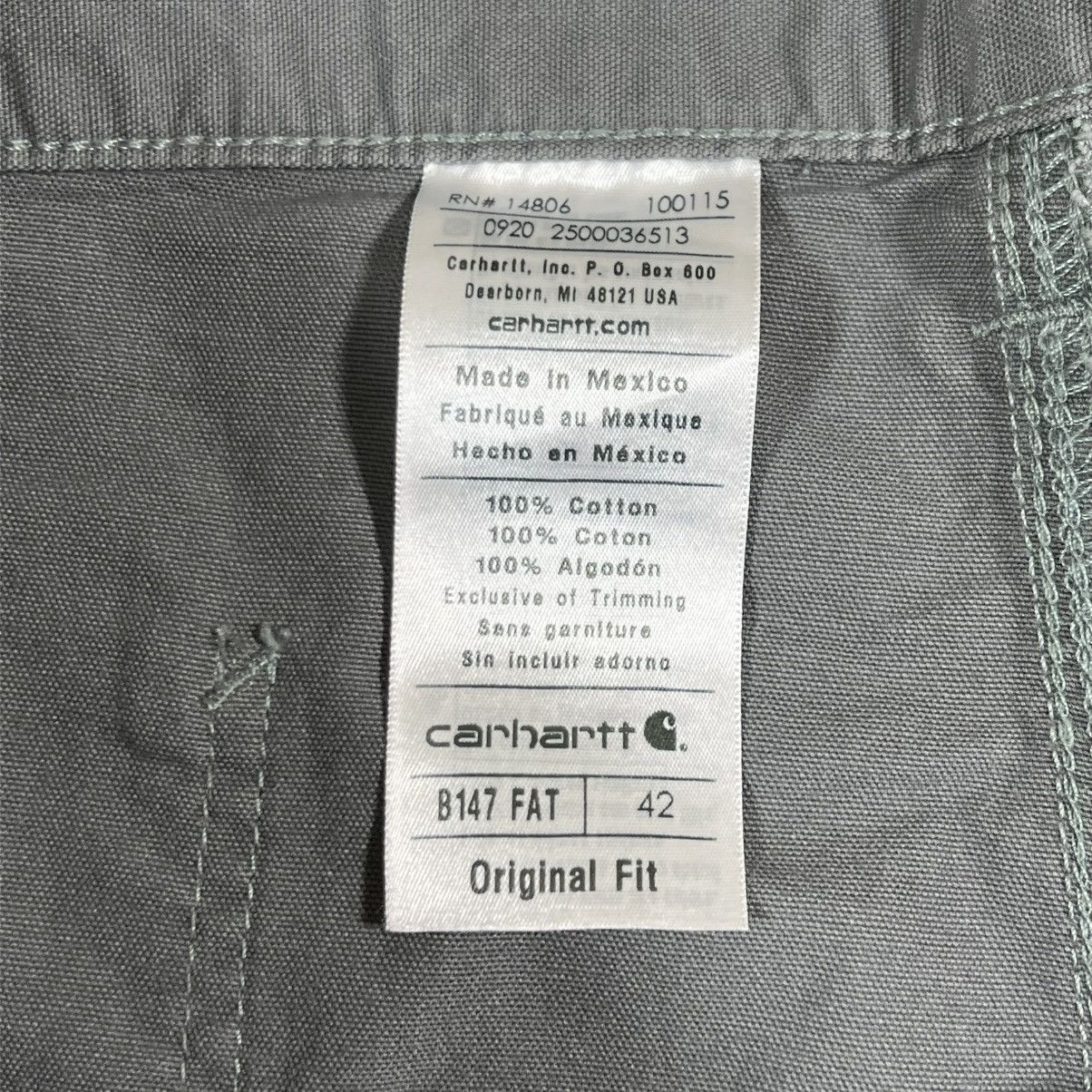 Carhartt Carhartt Carpenter Shorts Mens 40 Gray Canvas Workwear Size US 40 / EU 56 - 4 Thumbnail