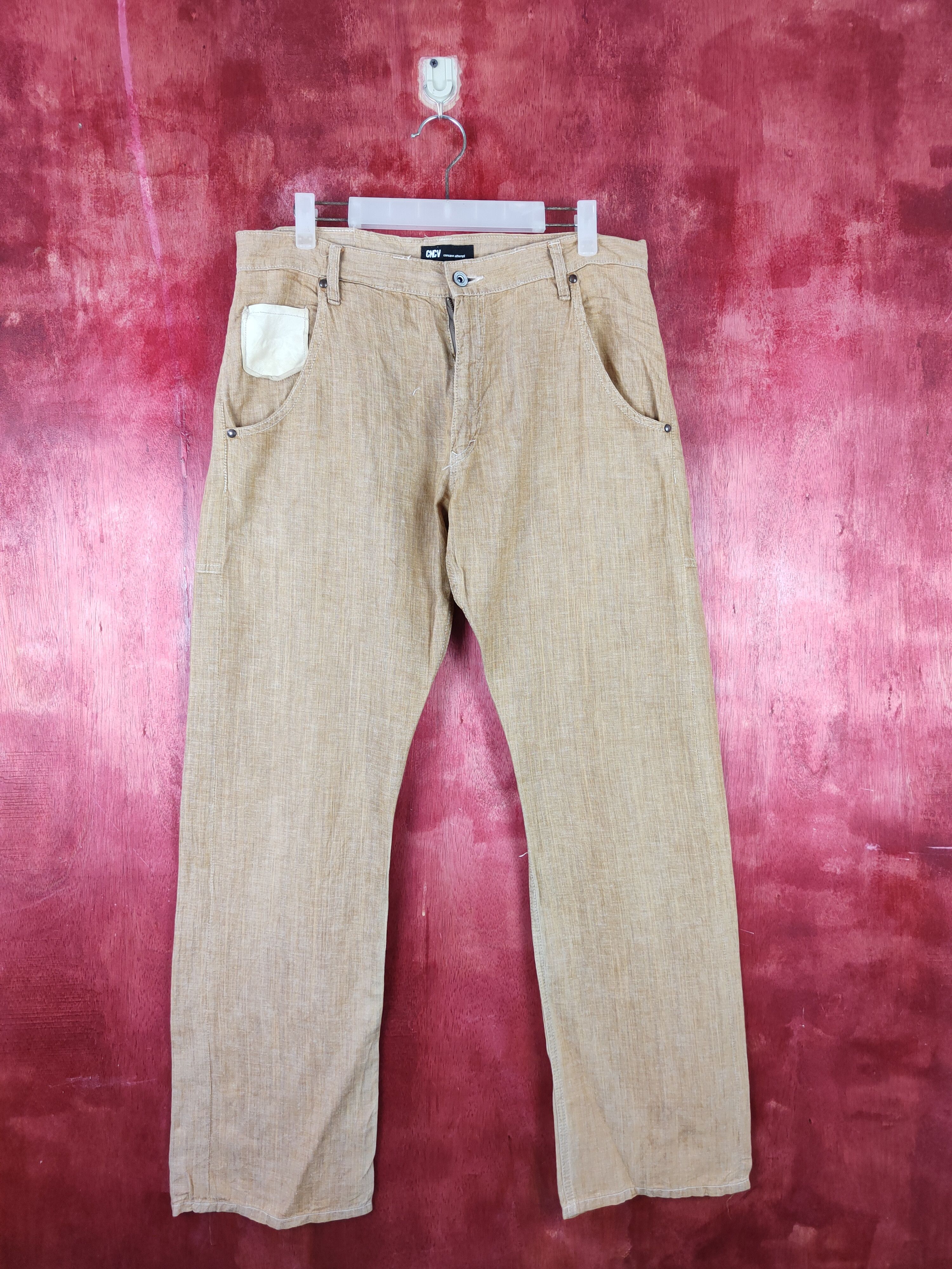 Japanese Brand Concave attempt Brown Multipocket Casual Pants #S1271 Size US 34 / EU 50 - 1 Thumbnail