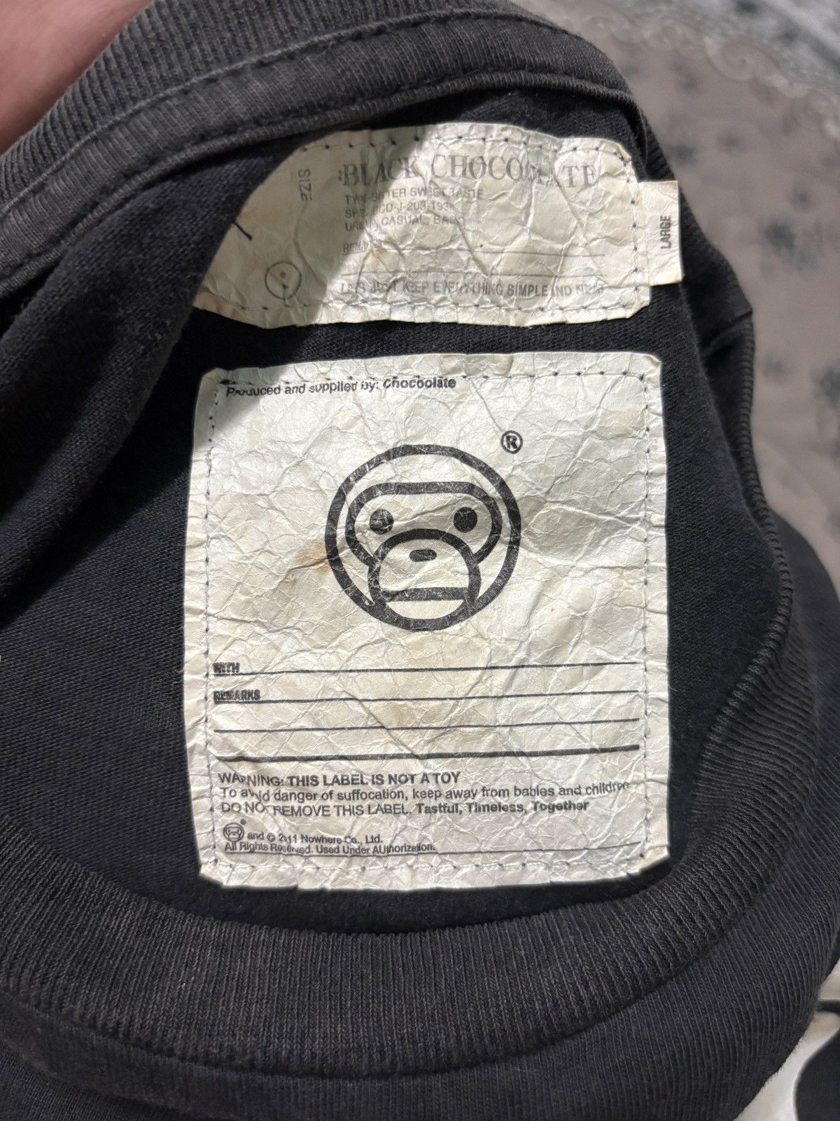 Bape 🔥RARE🔥A BATHING APE X BABY MILO CHOCOOLATE TSHIRT TEE💥 Size US L / EU 52-54 / 3 - 18 Thumbnail