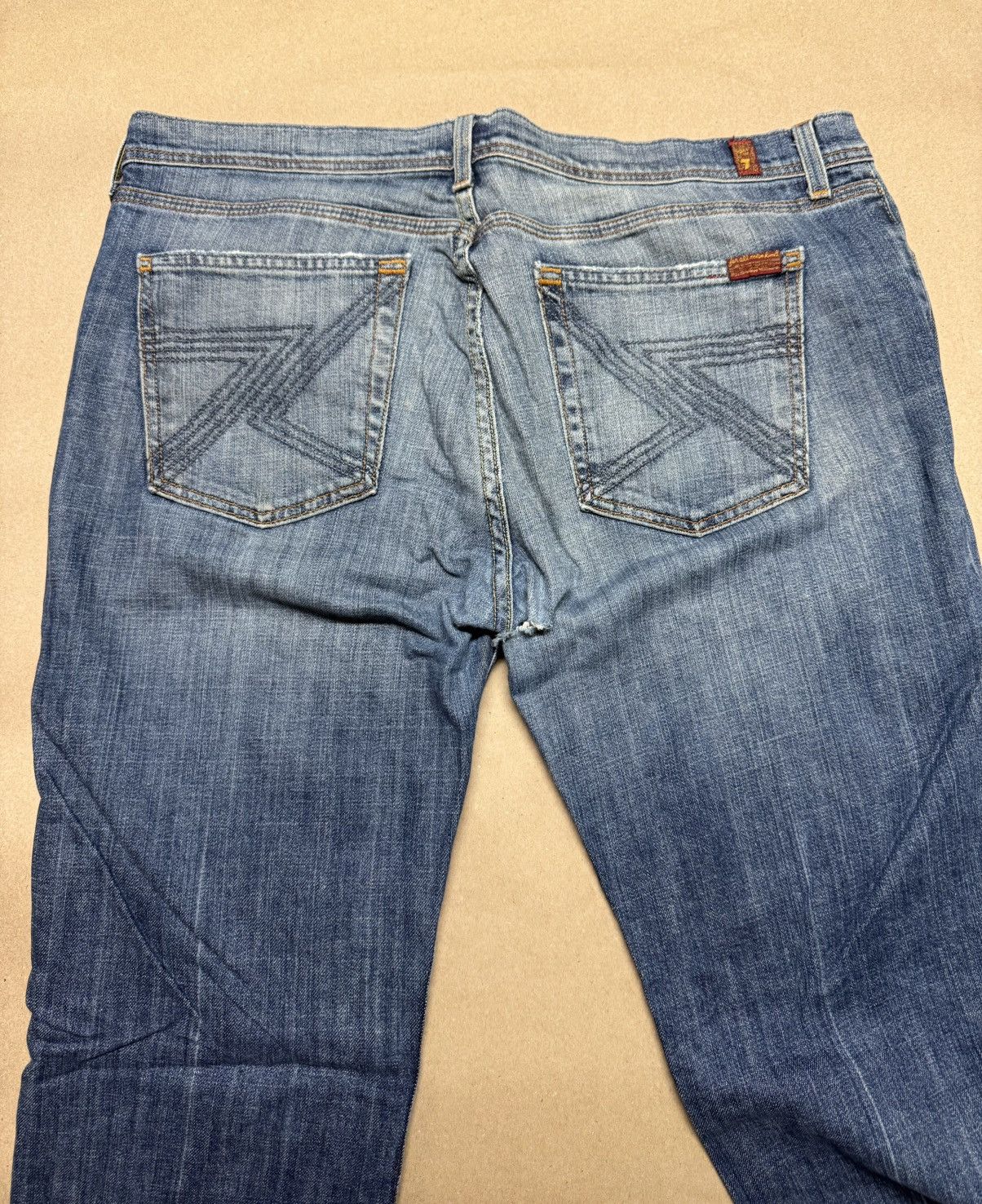 7 For All Mankind Seven 7 For All Mankind Jeans 38 x 34 Stretch Relaxed Fit Size US 38 / EU 54 - 3 Thumbnail