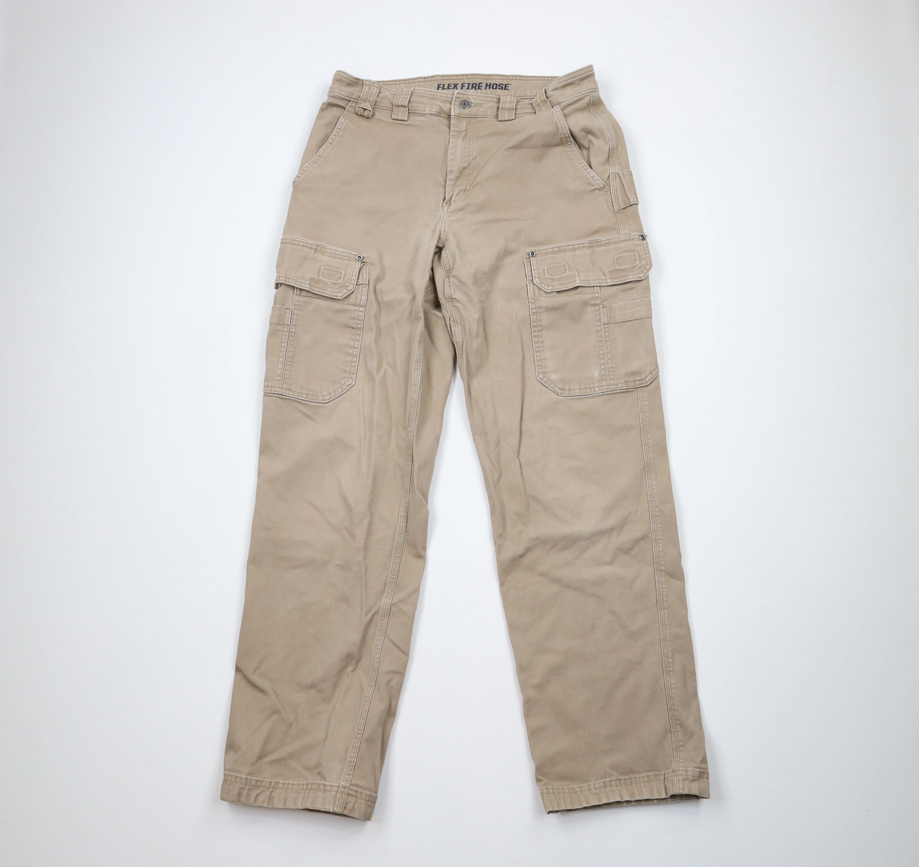 Duluth Trading Company × Vintage Duluth Trading Co Fit Faded Flex FireHose Canvas Cargo Pants Size US 34 / EU 50 - 1 Thumbnail