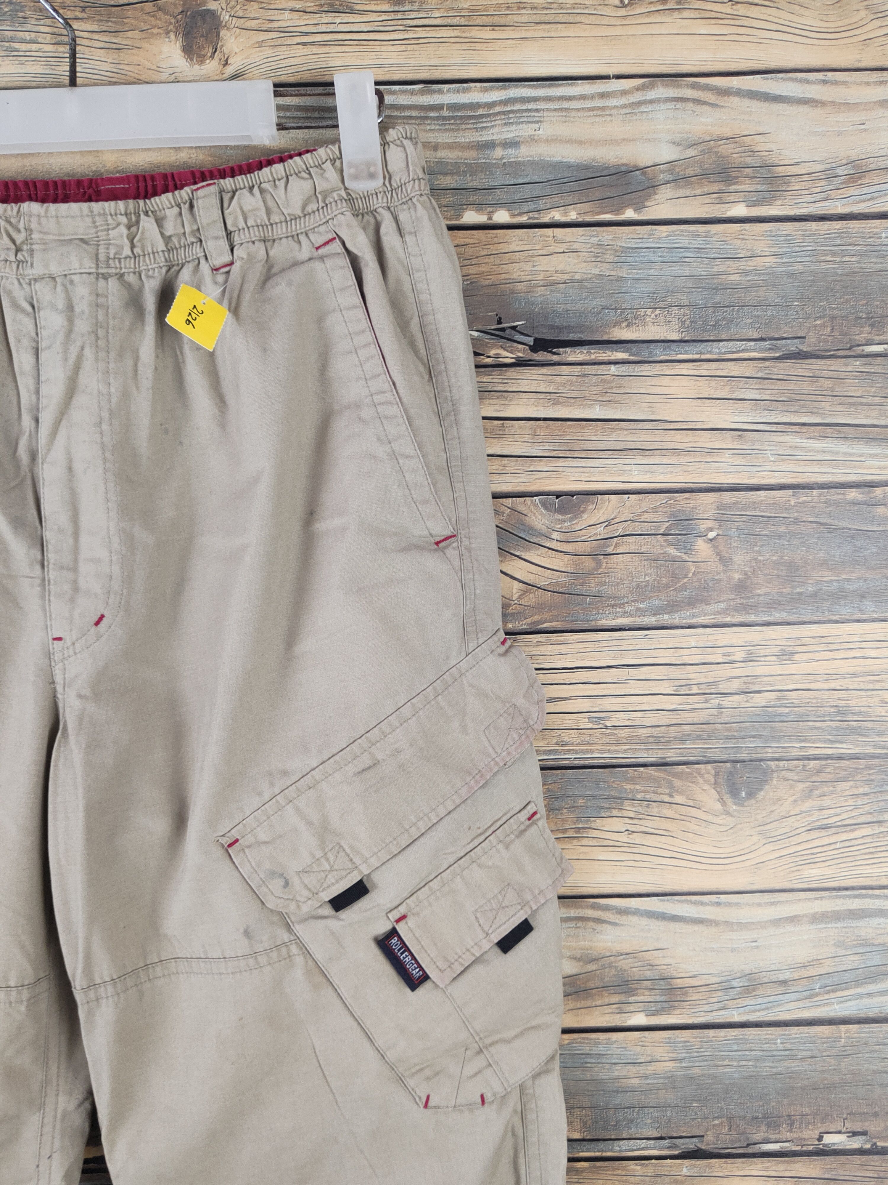 Japanese Brand DL Roller Gear Beige Multipocket Cargo Pants #2126 Size US 28 / EU 44 - 6 Thumbnail