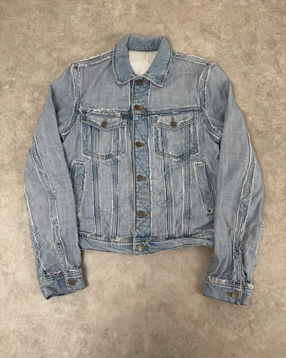 Maison Margiela Maison Margiela H&M Blue Distressed Re-Edition Denim Jacket Size US M / EU 48-50 / 2 - 3 Thumbnail