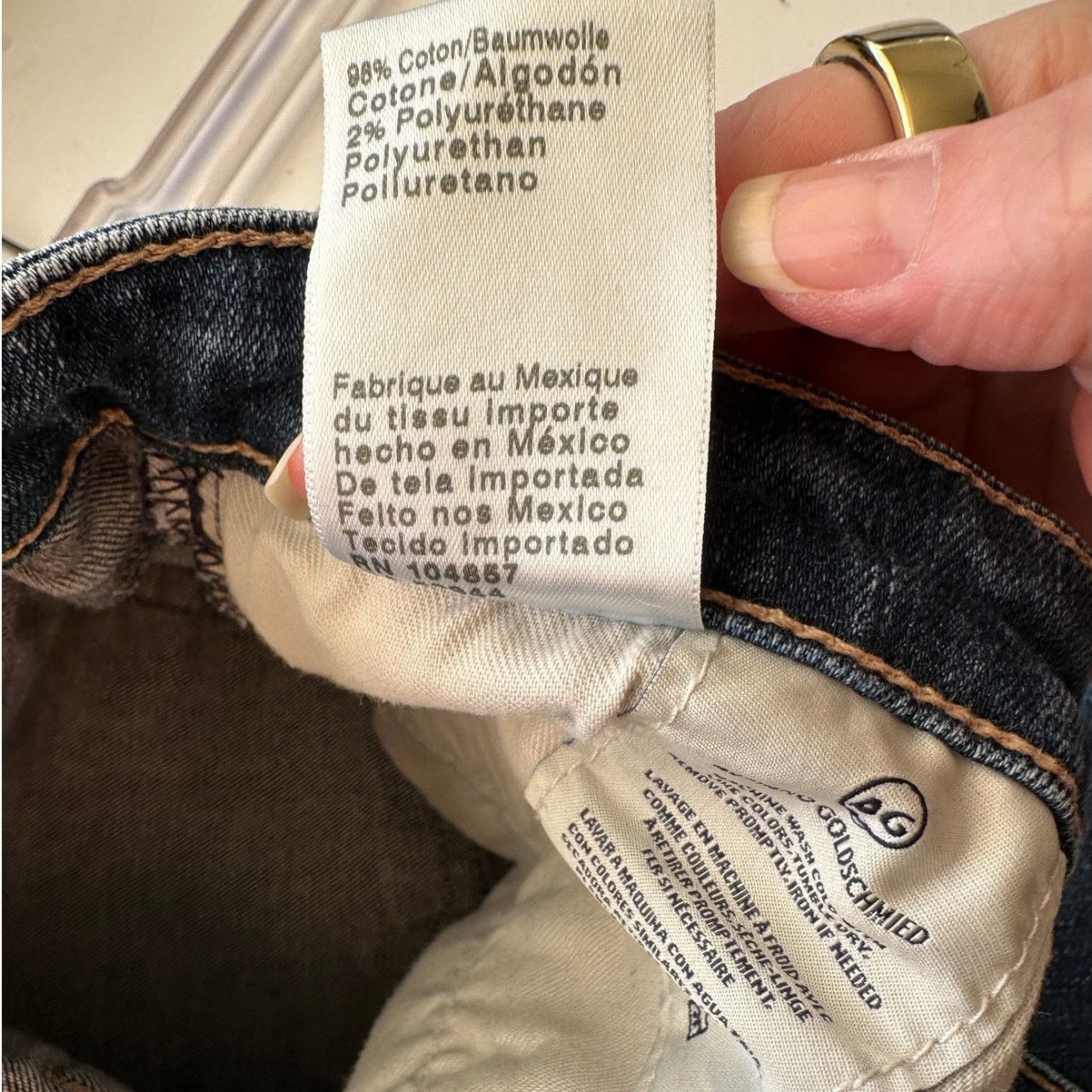 AG Adriano Goldschmied AG Adriano Goldschmied Prima Cigarette Leg Jean Med Wash 31R Size 31" - 9 Thumbnail
