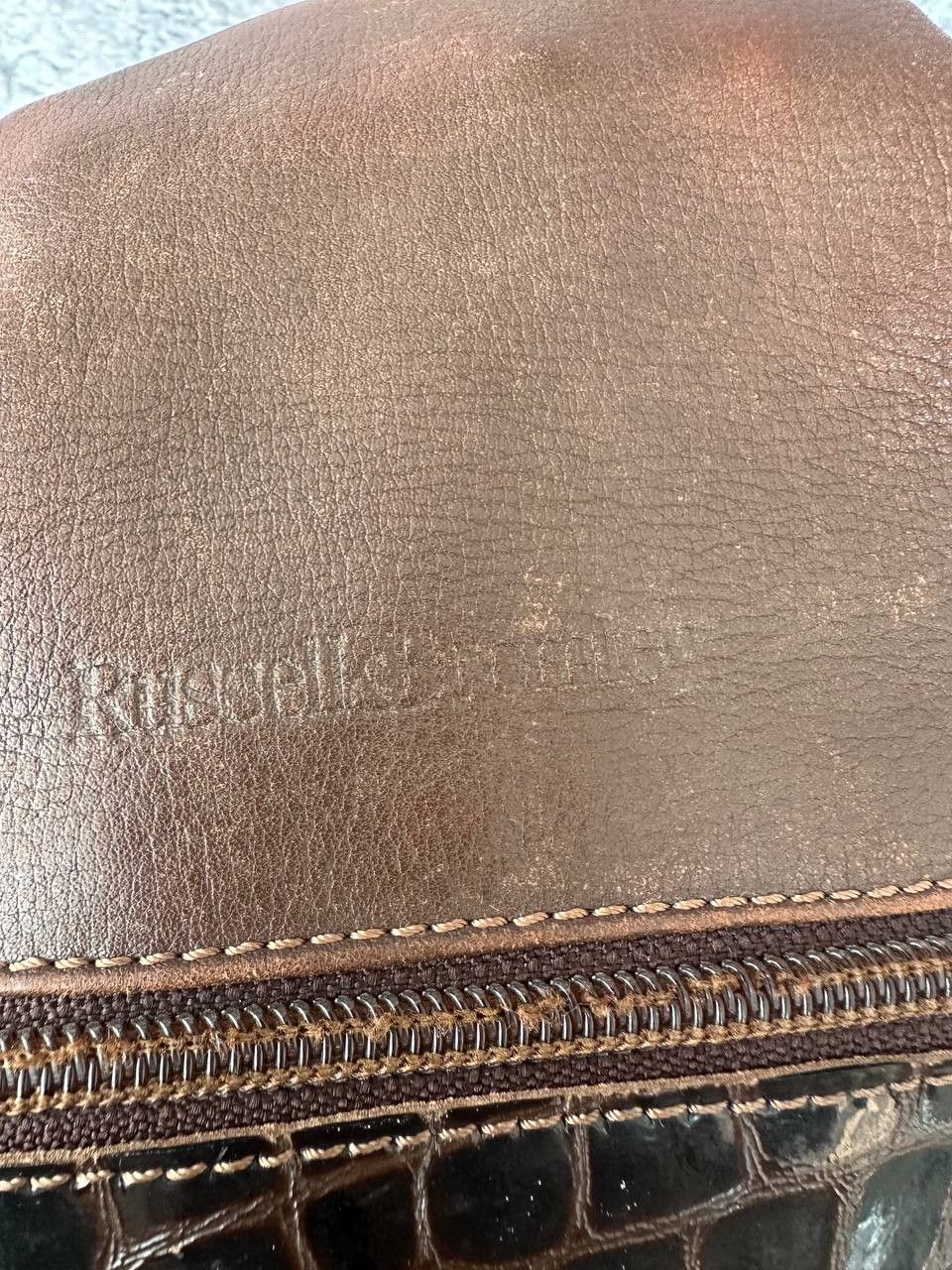Leather × Russell & Bromley × Vintage Russell & Bromley Vintage Leather Sling Bag Croc Embossed Size ONE SIZE - 16 Thumbnail