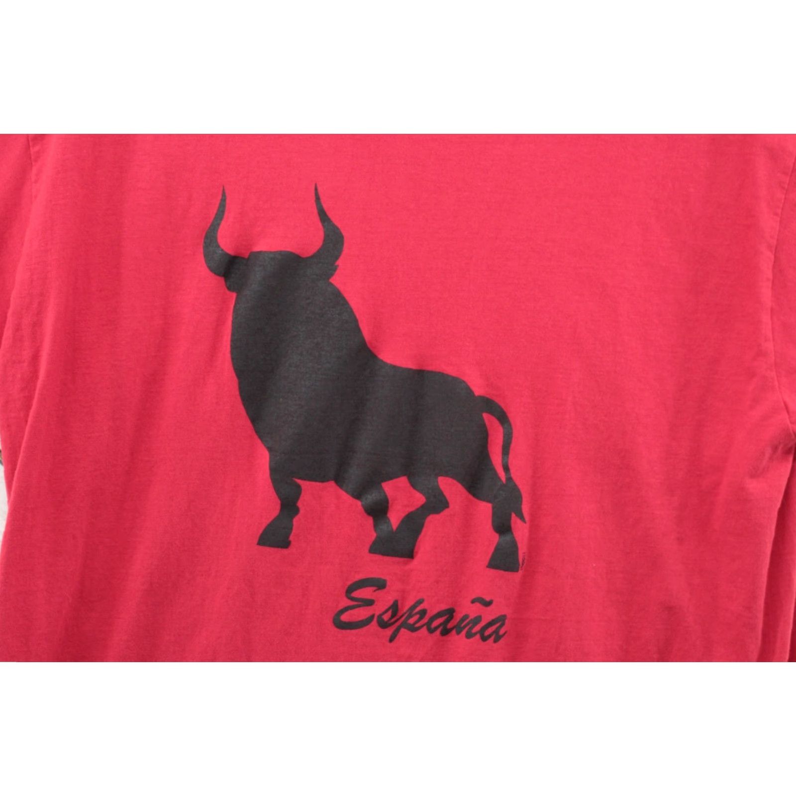 Vintage Links T-shirt Adult XXL Red 100% Cotton Spain Running Of The Bulls Size US XXL / EU 58 / 5 - 3 Thumbnail