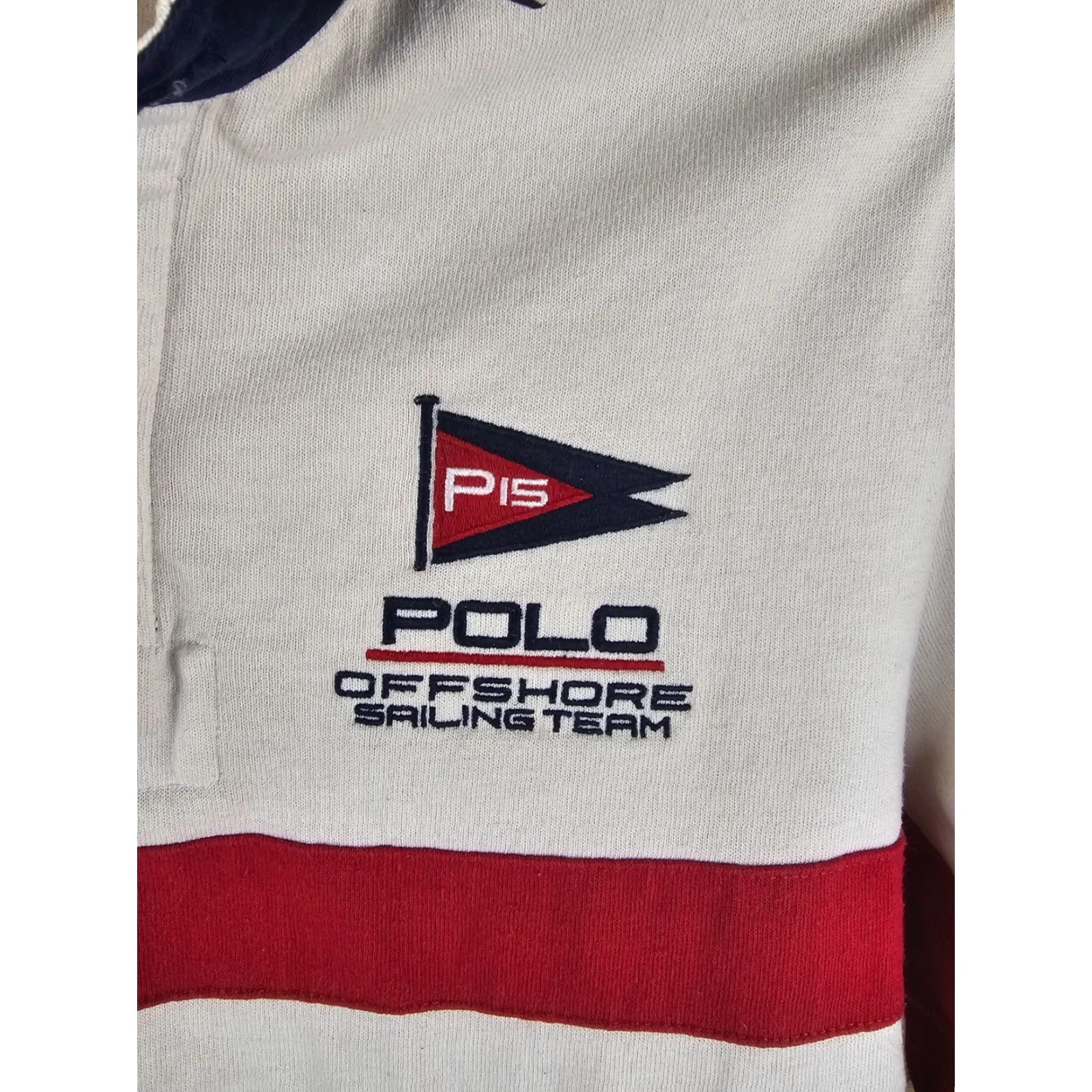 Polo Ralph Lauren VINTAGE POLO RALPH LAUREN OFFSHORE SAILING TEAM RUGBY SHIRT SZ MENS CONTEMPORARY Size US M / EU 48-50 / 2 - 2 Thumbnail