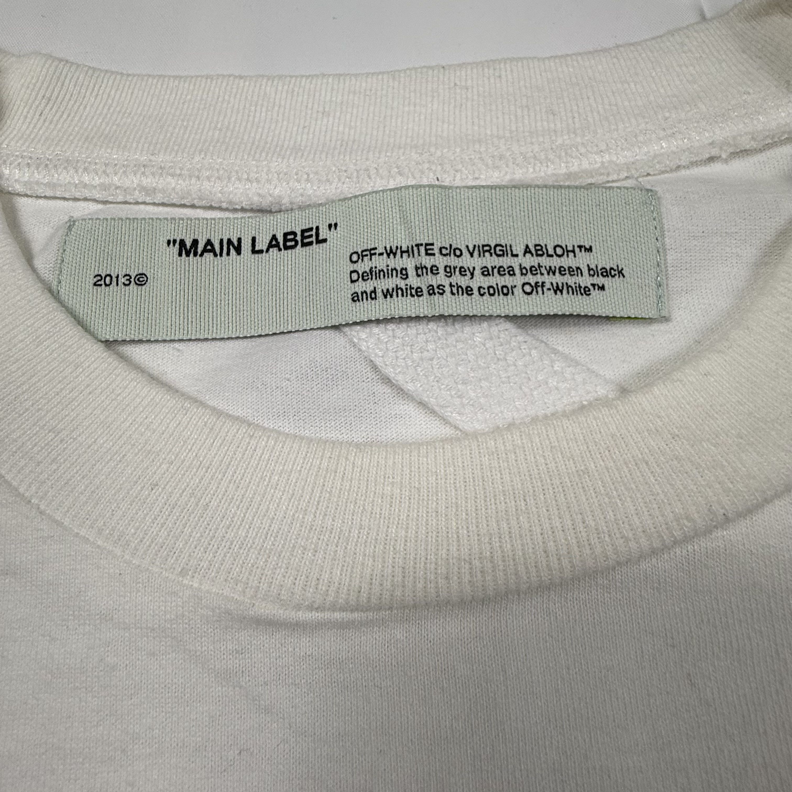 Off-White Off-White Virgil Abloh OFF Logo White Cotton T-Shirt Size US M / EU 48-50 / 2 - 5 Thumbnail