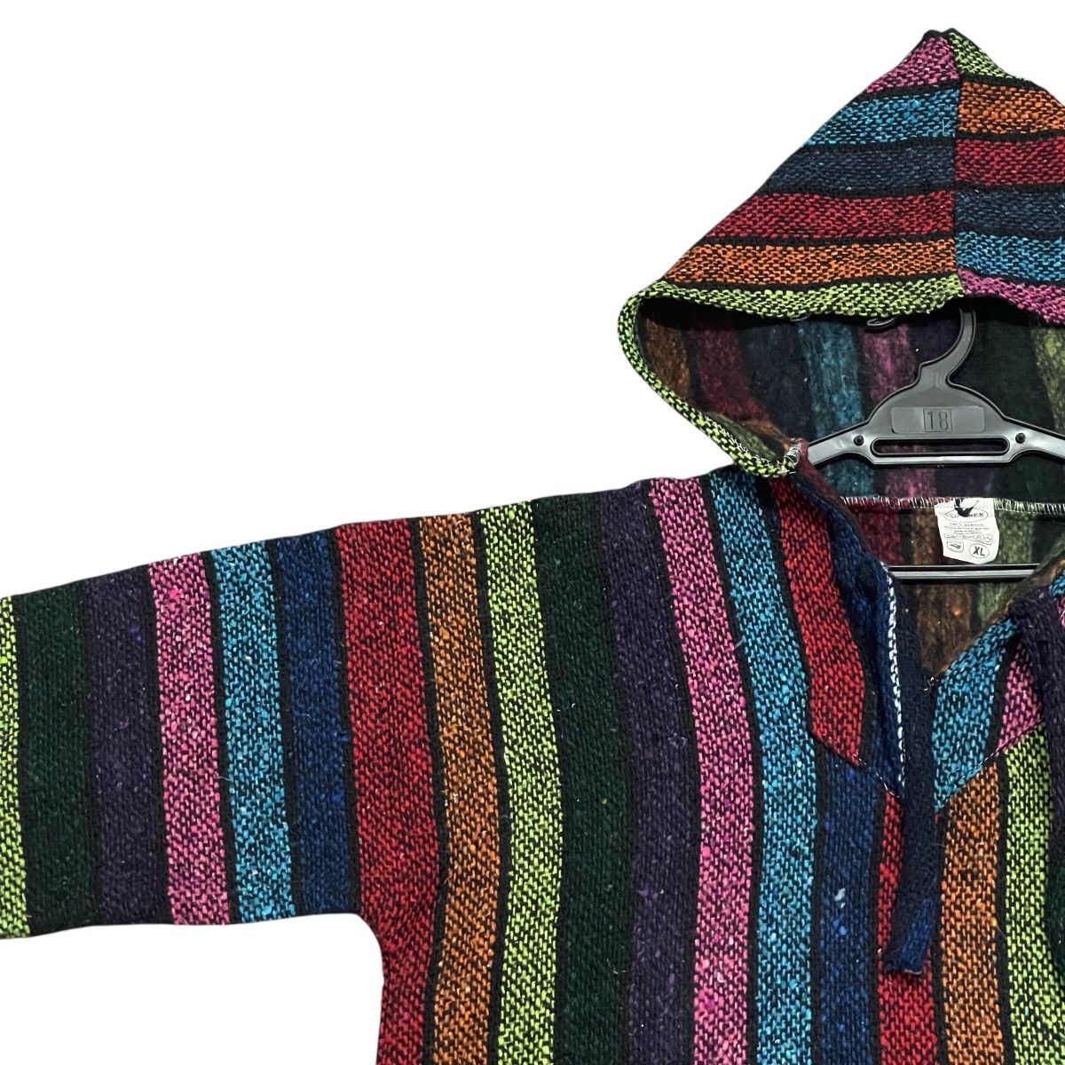 Mexican Threads Vtg Vel-Mex 90s Mexican Baja “Drug Rug” Multicolors Hoodie Size US XL / EU 56 / 4 - 5 Thumbnail