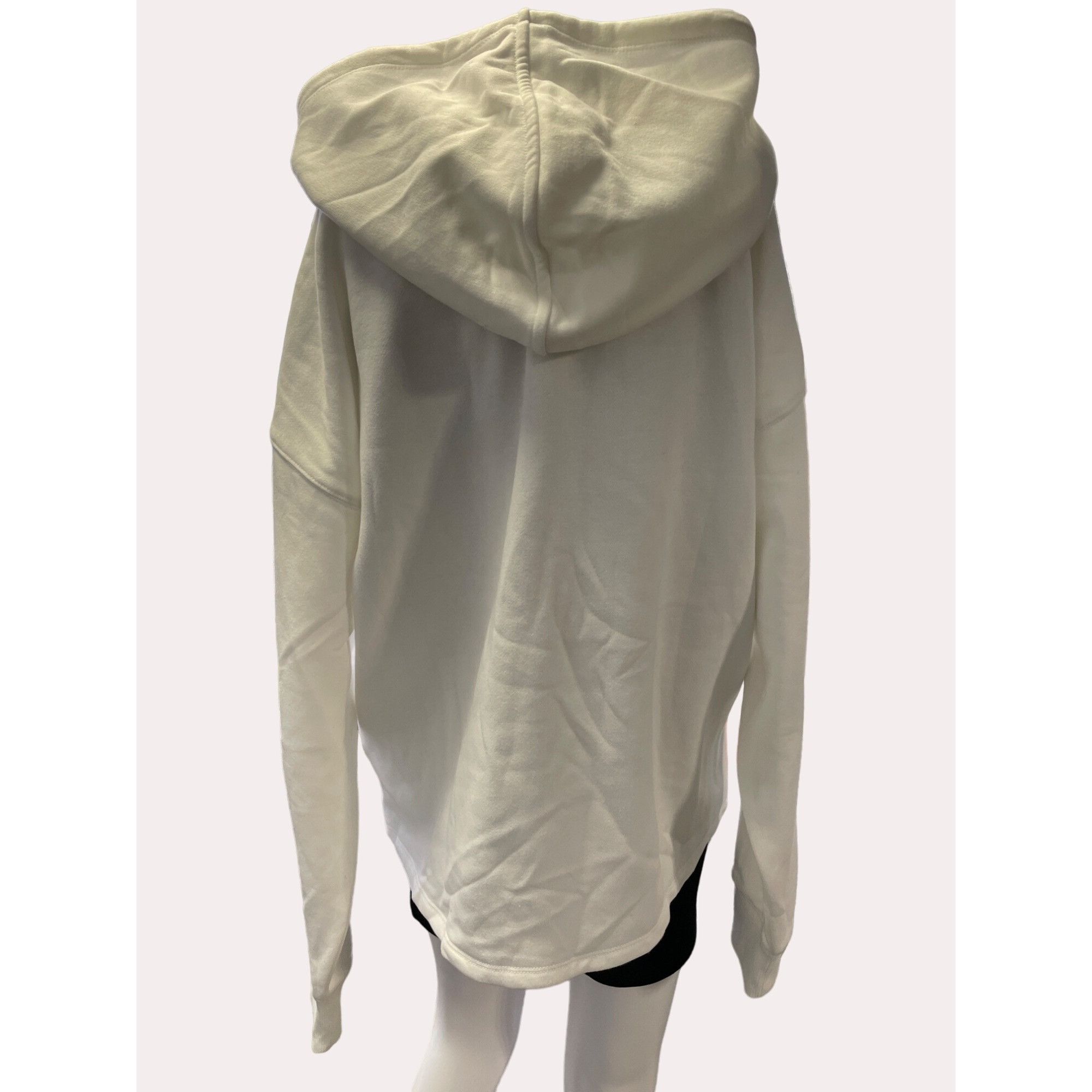 Calvin Klein Calvin Klein Women's White Hooded Sweatshirt Straght Cut Siz Size L / US 10 / IT 46 - 4 Thumbnail