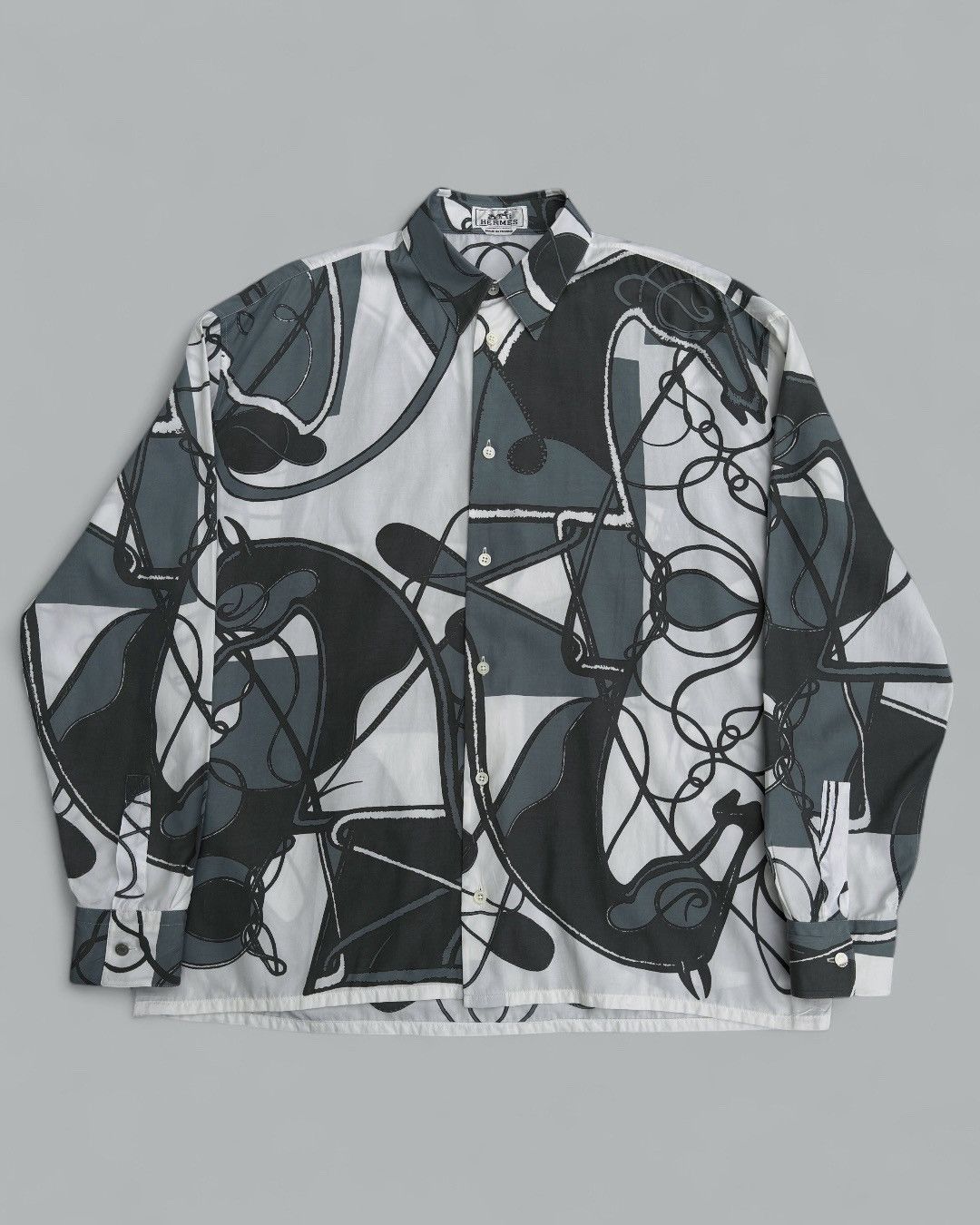 Hermes Hermes Paris By Martin Margiela Printed Silk Size US M / EU 48-50 / 2 - 1 Thumbnail