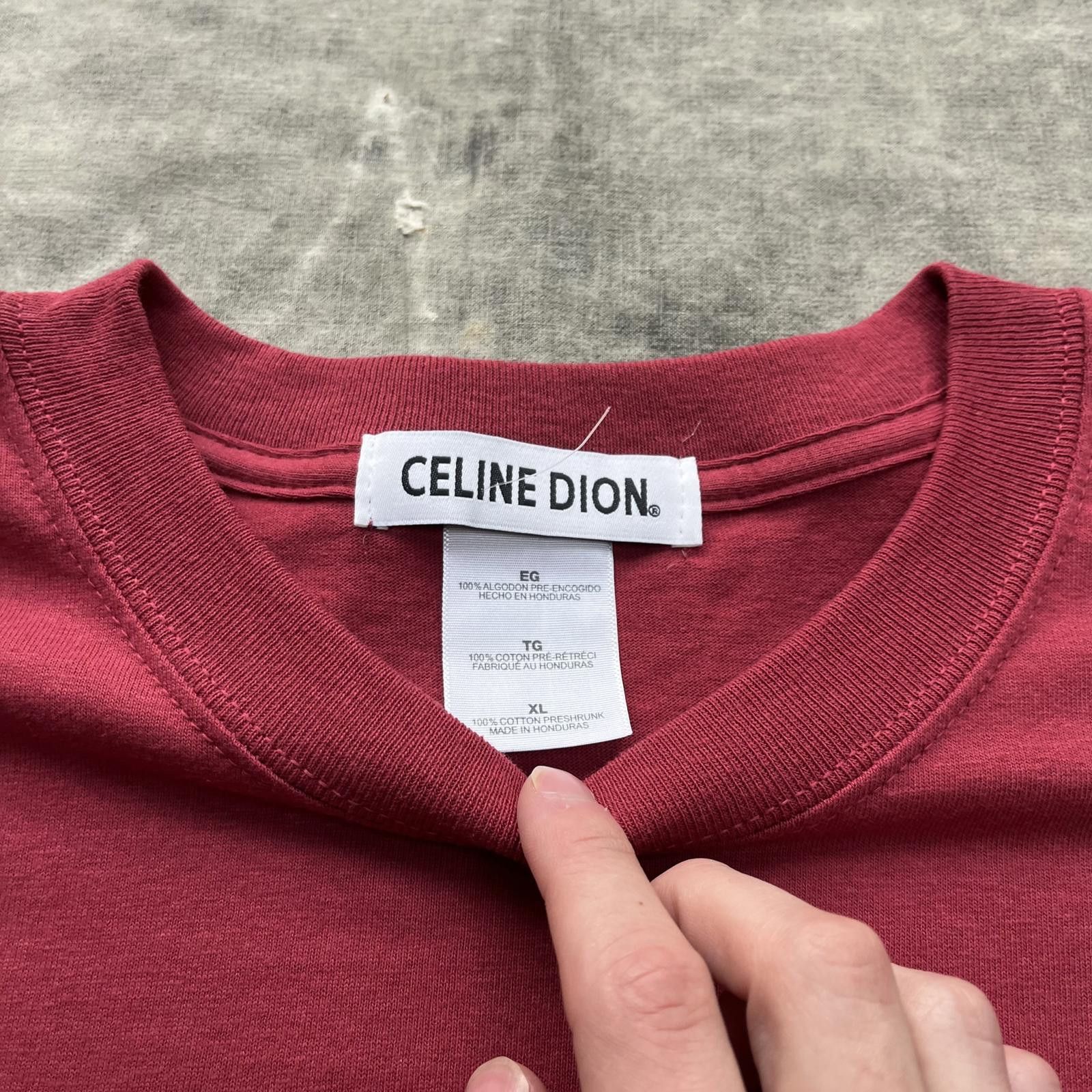 Band Tees × Vintage Vintage Y2K Deadstock Celine Dion Band Pop Music Shirt Size US XL / EU 56 / 4 - 2 Thumbnail