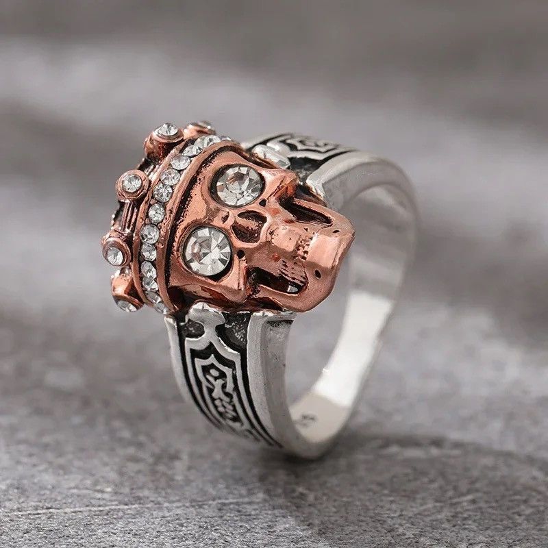Jewelry × Vintage Classic Crown Skull Ring Size ONE SIZE - 3 Thumbnail