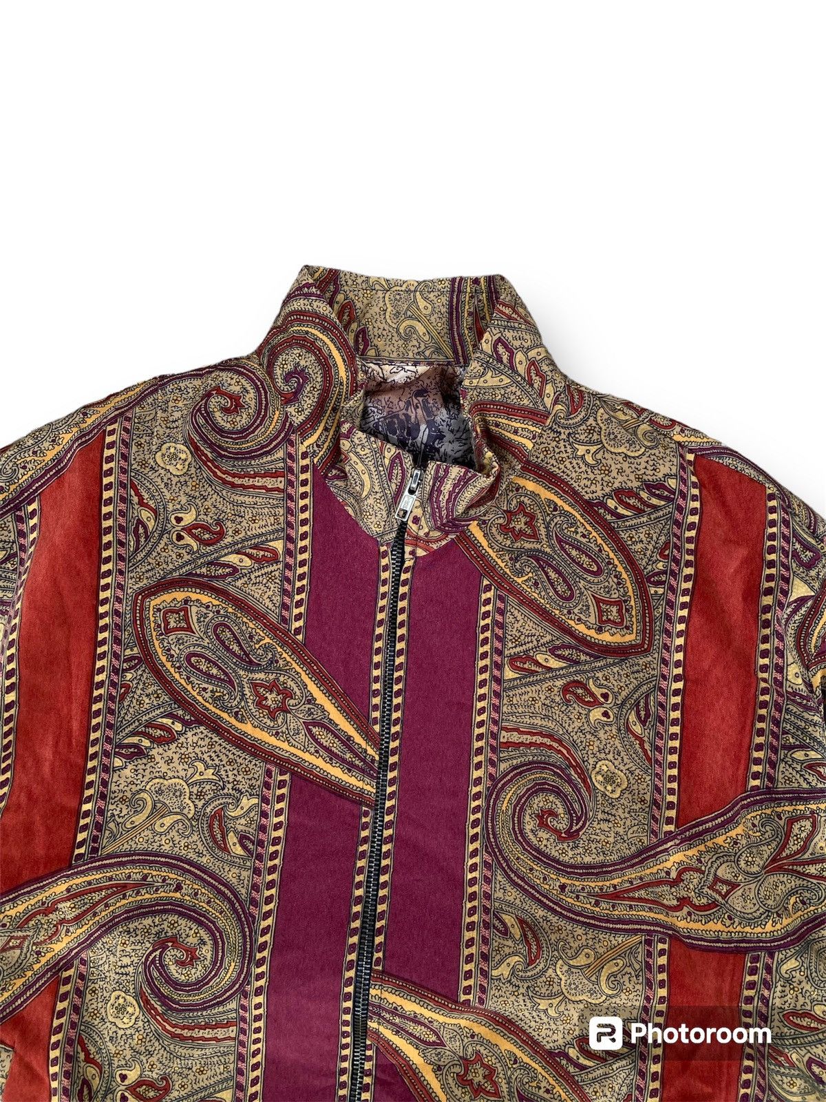 Vintage Vintage Paisley Bandana Bomber Jacket. #C9 Size US L / EU 52-54 / 3 - 2 Thumbnail
