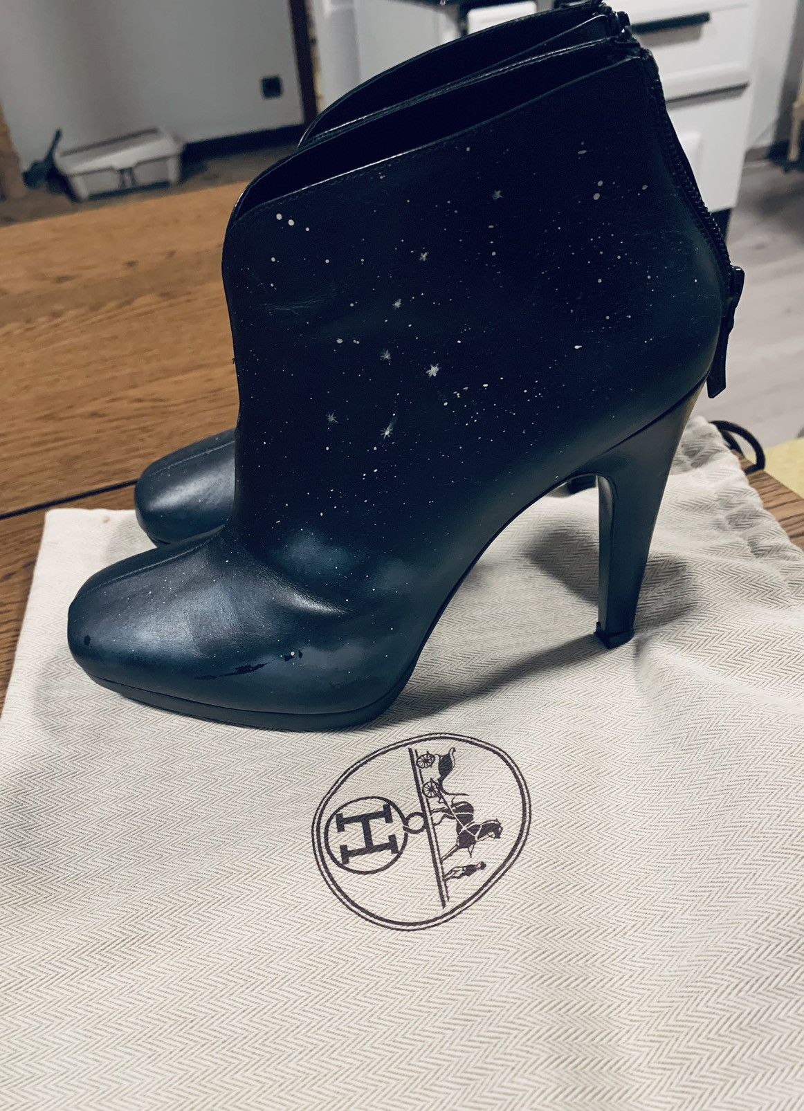 Hermes Hermès Vintage Starry Sky Ankle Boots Size US 7.5 / IT 37.5 - 11 Thumbnail