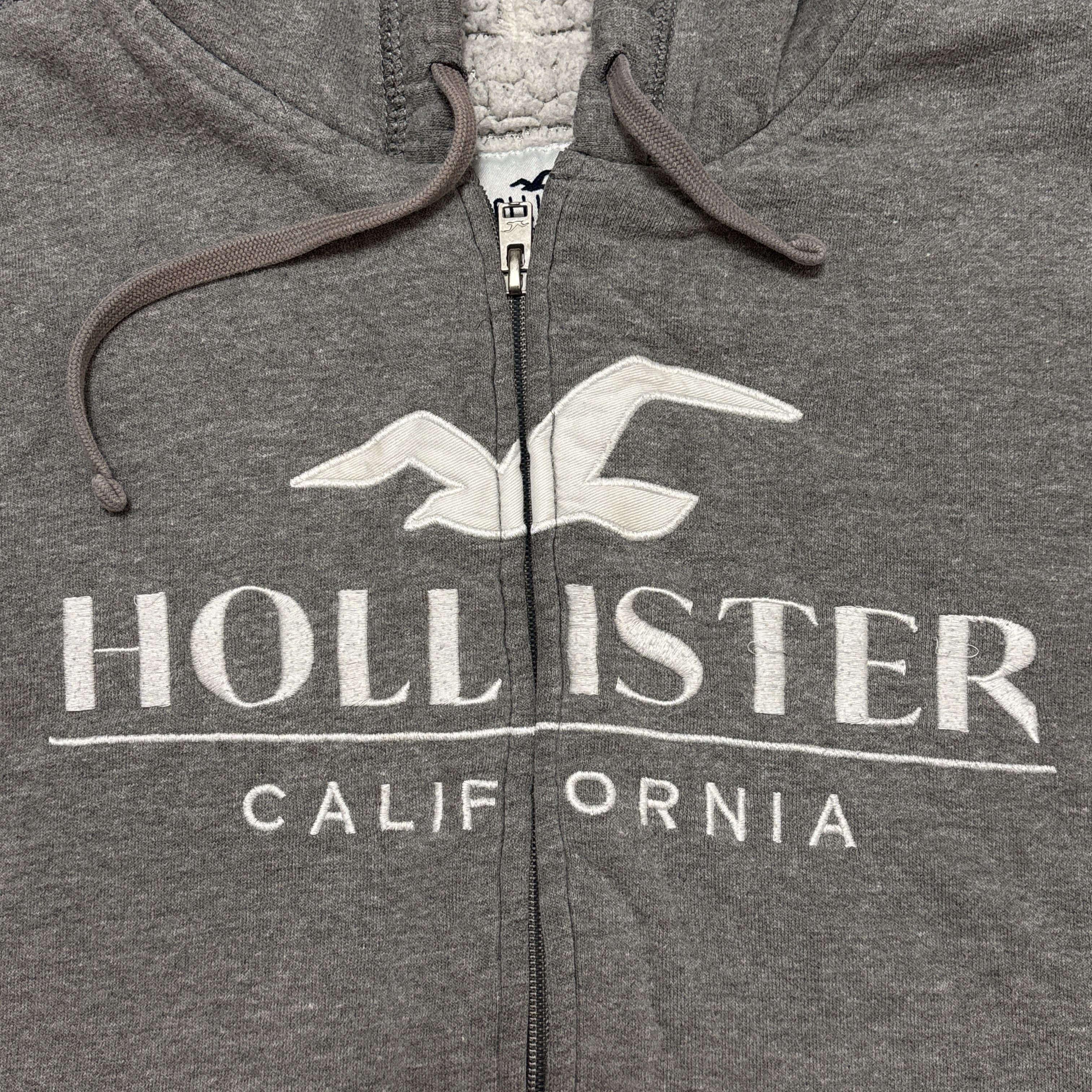 Hollister Hollister Sherpa Lined Zip Up Hoodie Big Logo Y2K Style Size M / US 6-8 / IT 42-44 - 4 Thumbnail