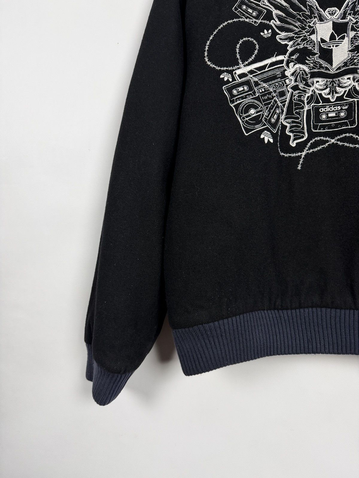 Adidas Adidas Originals Y2K Varsity Bomber Wool Jacket Snap Buttons Size US L / EU 52-54 / 3 - 16 Thumbnail