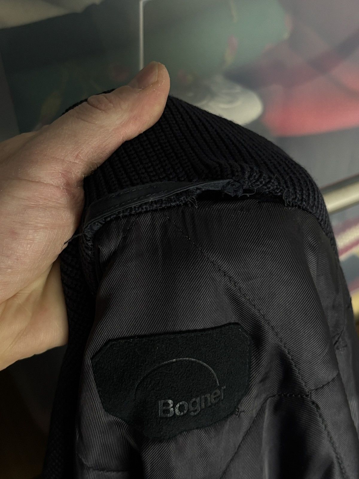 Bogner Vintage Bogner Wool Angora Boxy Bomber Jacket Size US L / EU 52-54 / 3 - 13 Thumbnail