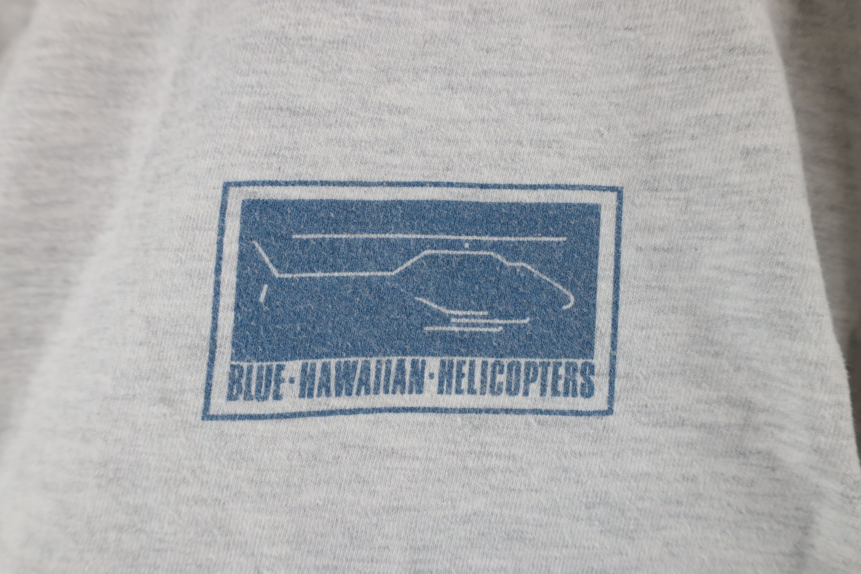 Vintage Vintage 90s Blue Hawaiian Helicopters Short Sleeve T-Shirt Size US XL / EU 56 / 4 - 4 Thumbnail