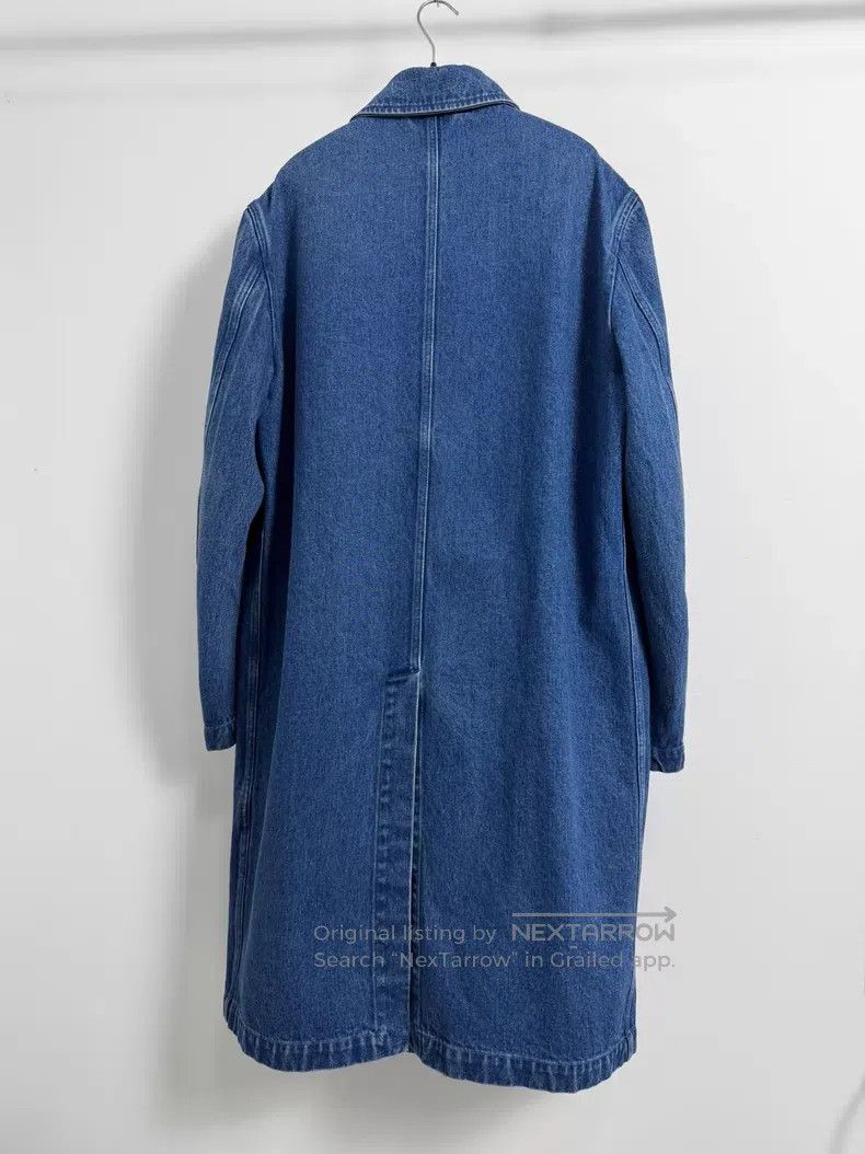 Versace Versace Single-breasted belt sleeve label denim coat Size US M / EU 48-50 / 2 - 2 Thumbnail