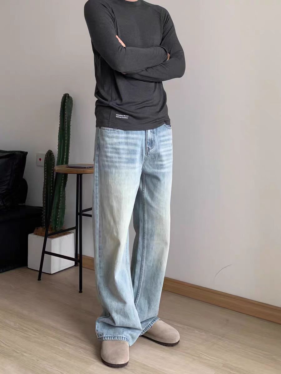 Japanese Brand × Vintage #02 Vintage Style Washed and Aged Light Blue Jeans Size US 32 / EU 48 - 1 Thumbnail