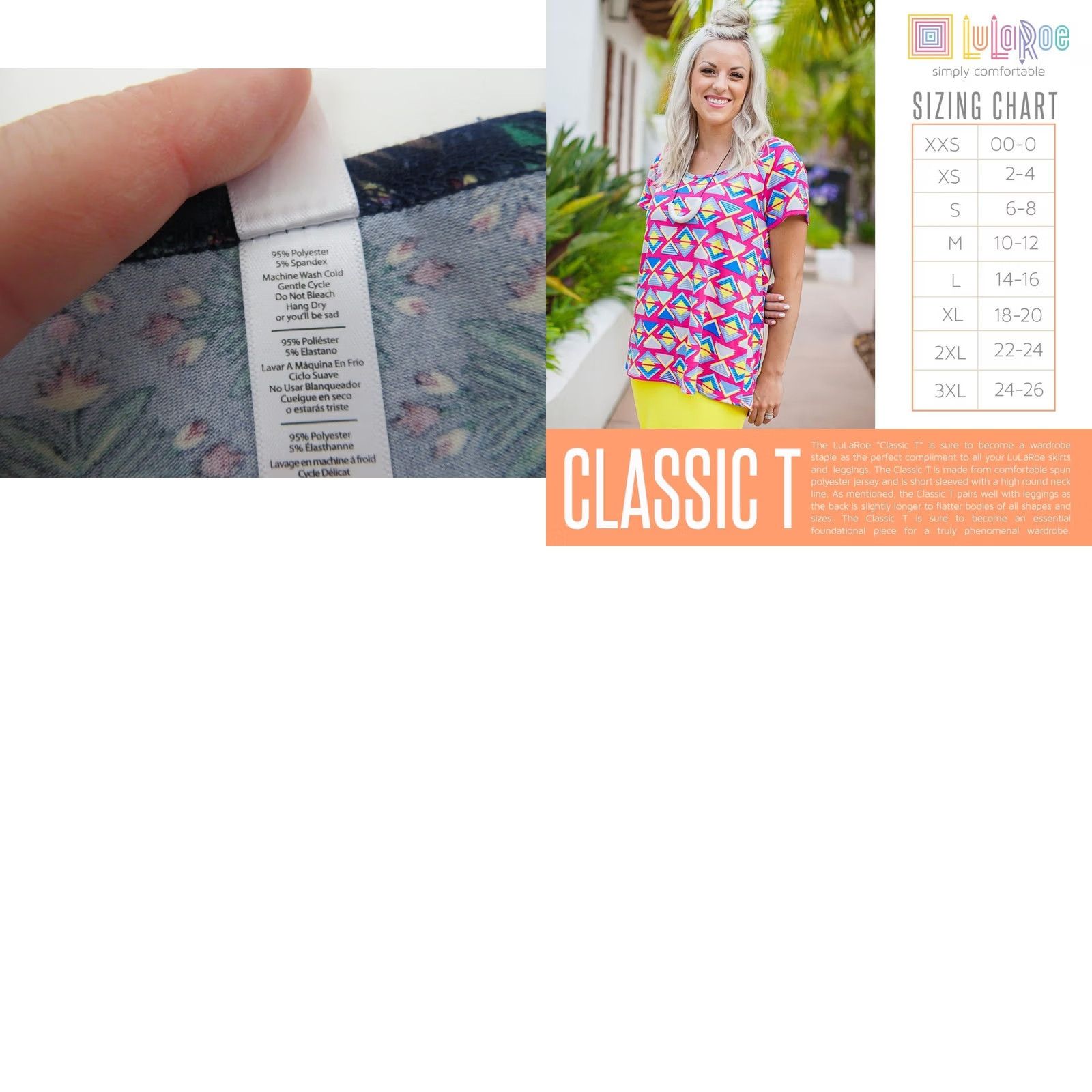 Vintage LuLaRoe Womens Floral Classic T XS Blue Green Yellow Pink Shirt Tee Top Unicorn Size XS / US 0-2 / IT 36-38 - 8 Thumbnail