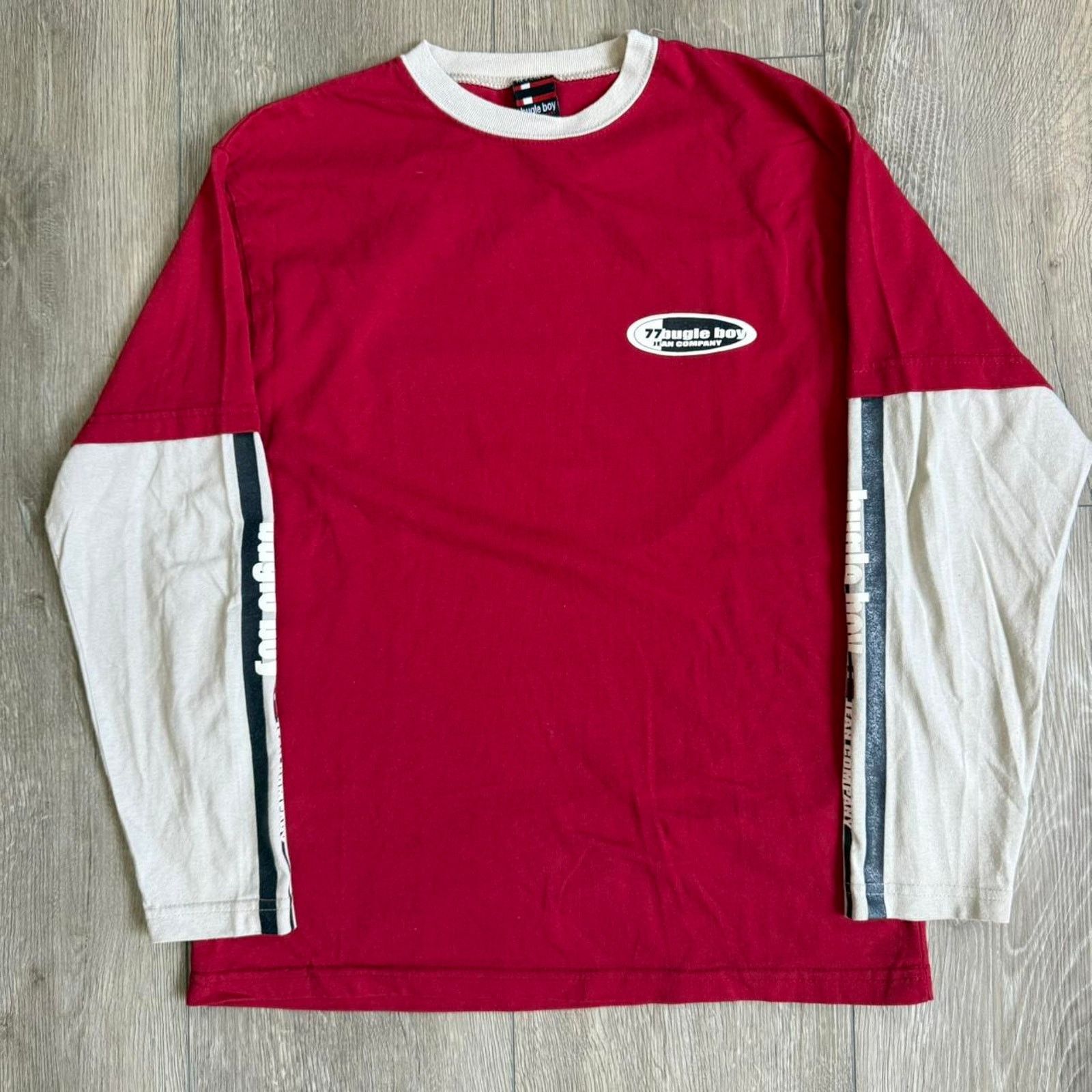 Bugle Boy Vintage 90s bugle boy double long sleeve t-shirt Size US M / EU 48-50 / 2 - 2 Thumbnail