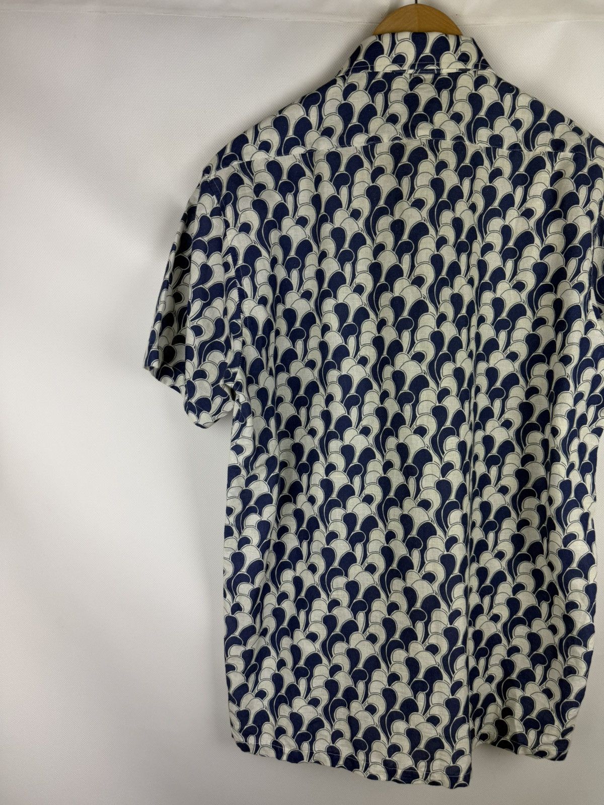 Far Afield Afield Men’s Short Sleeve Linen Patterned Button Up Shirt Size US M / EU 48-50 / 2 - 15 Thumbnail