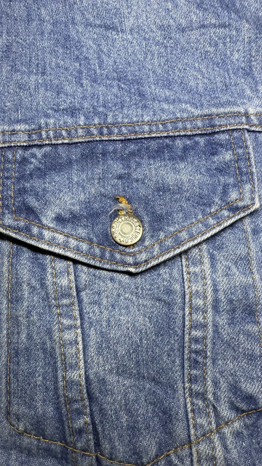 Harley Davidson Vintage 1990s Harley Davidson Embossed Denim Jacket Size US L / EU 52-54 / 3 - 9 Thumbnail