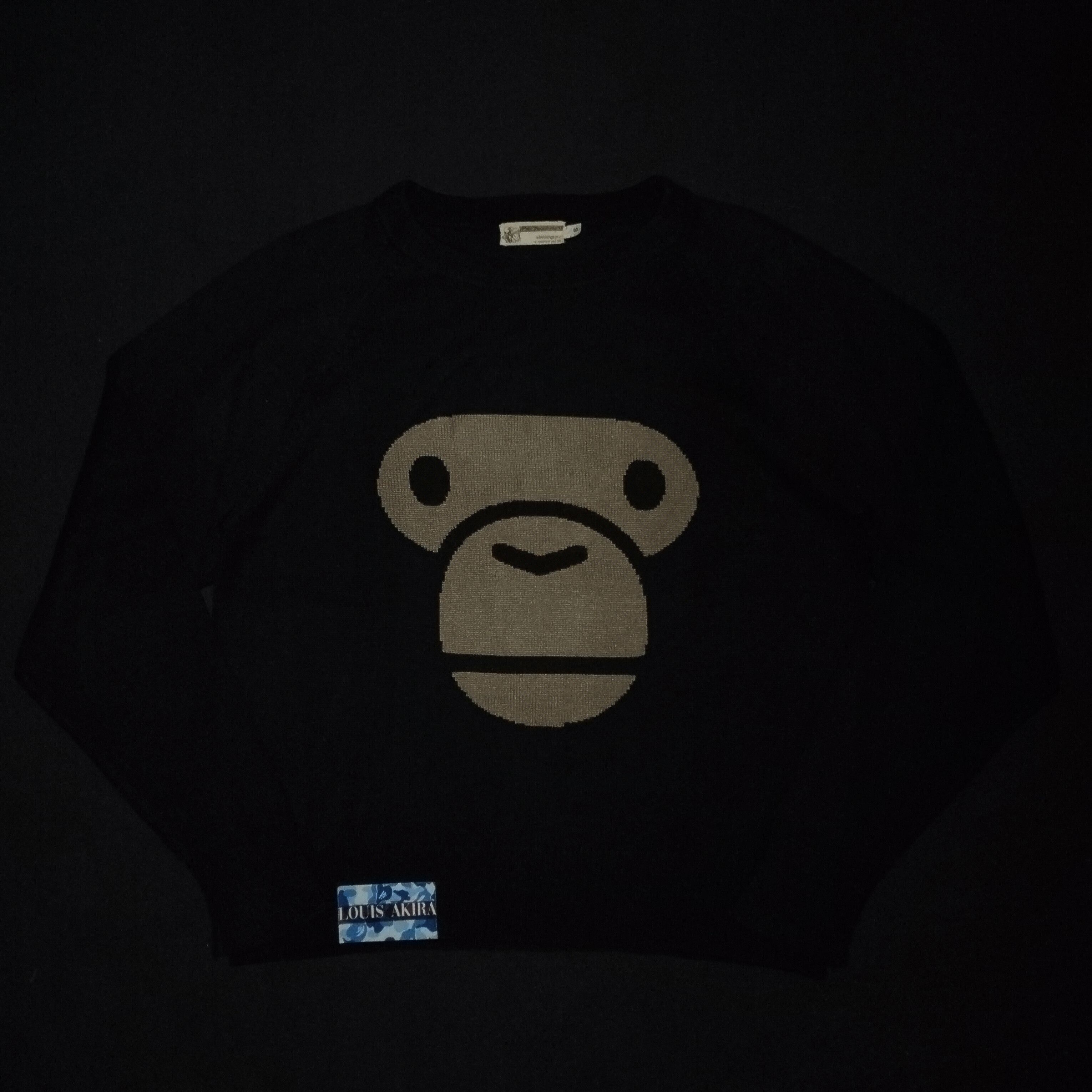 Bape Vintage 2003 Exclusive Aoyama Bape Baby Milo Micro Knit Size US S / EU 44-46 / 1 - 1 Thumbnail
