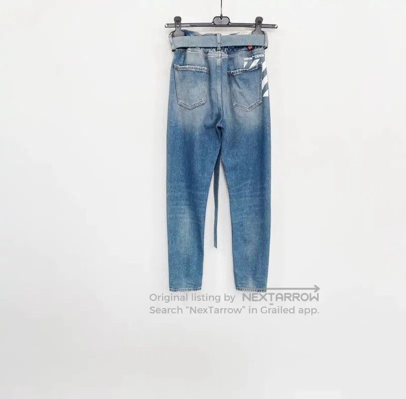 Off-White Off-White Light Blue Denim Casual Pants . Size US 27 - 2 Thumbnail