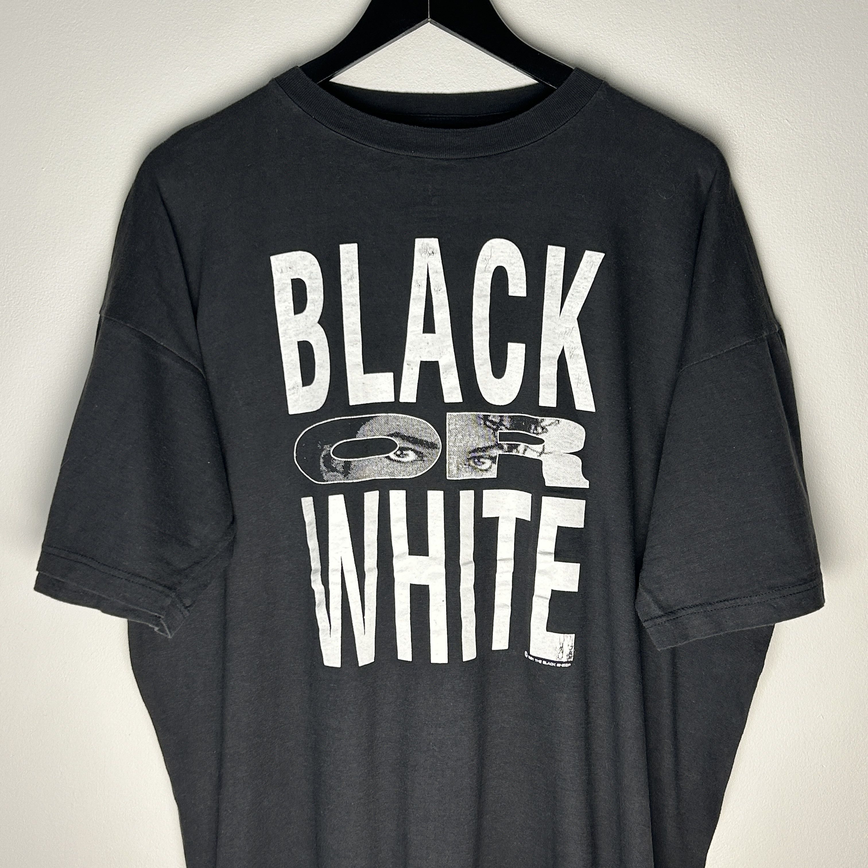 Band Tees Vintage Michael Jackson Black Or White 1991 Band T-shirt Size US XL / EU 56 / 4 - 2 Thumbnail