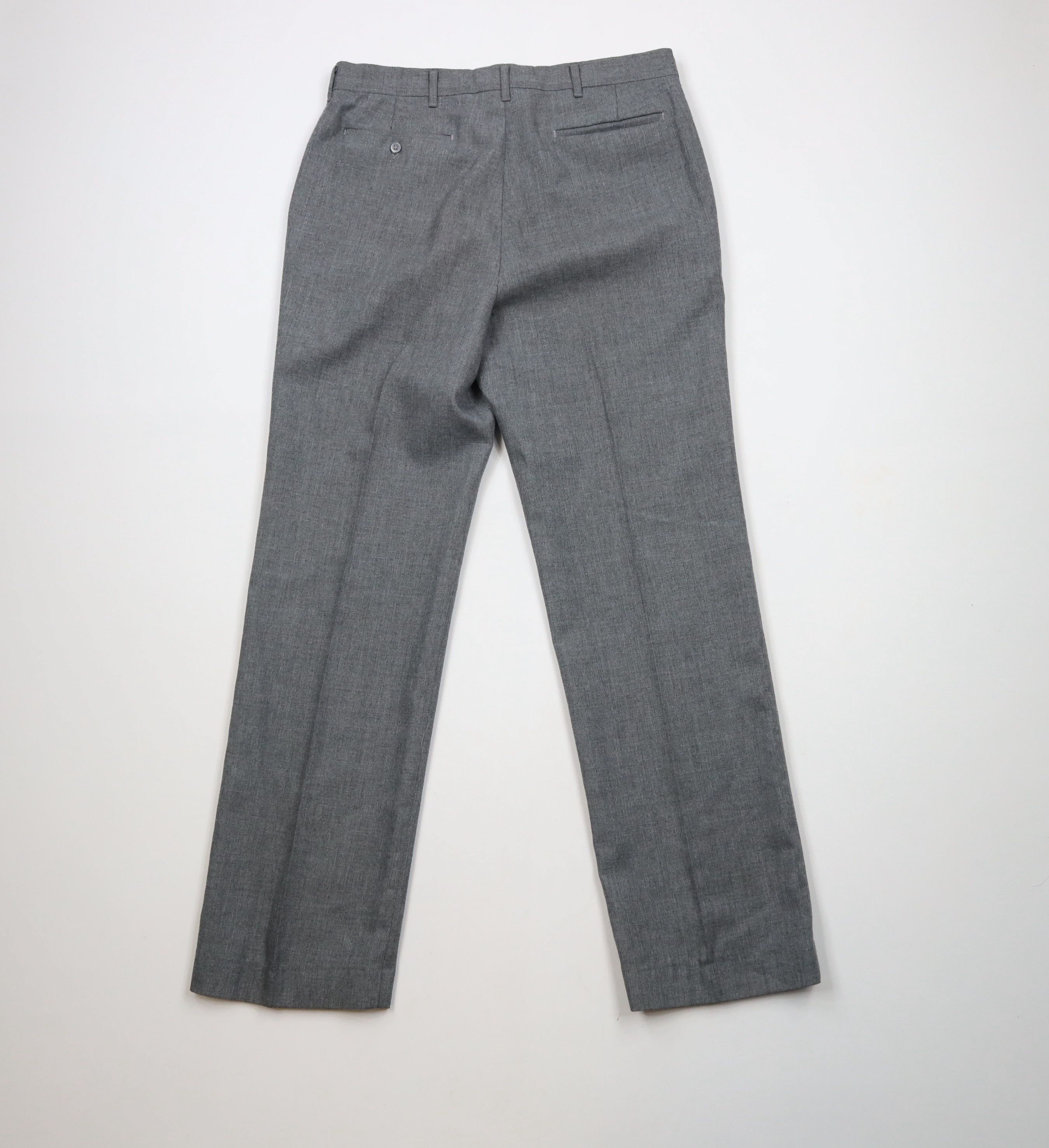 Vintage Vintage 70s Streetwear Chambray Flared Chino Pants Gray USA Size US 32 / EU 48 - 9 Thumbnail