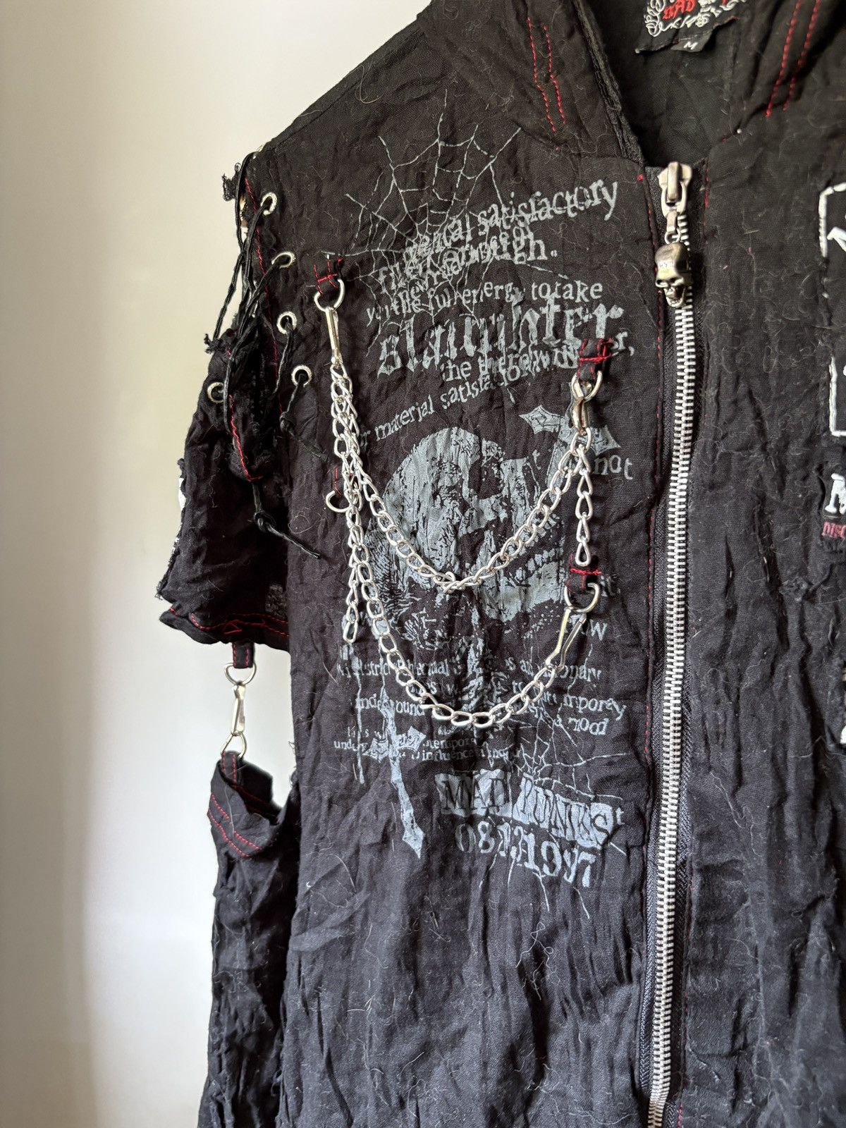 Japanese Brand Mad Punks Anarchic Gothic Punk Zip Up Size M / US 6-8 / IT 42-44 - 7 Thumbnail