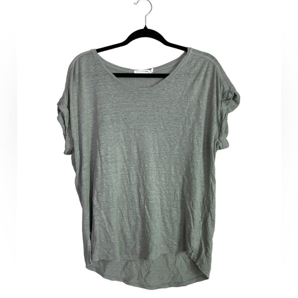Rag & Bone rag & bone l Gray Linen Oversized Tee Small Size S / US 4 / IT 40 - 1 Thumbnail