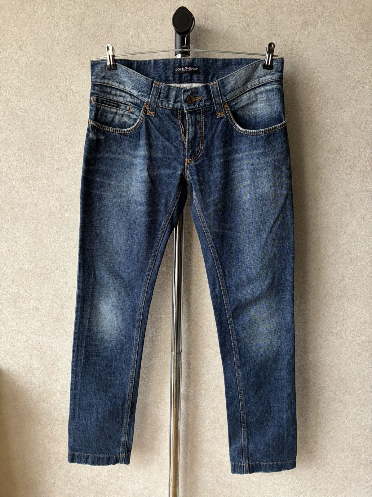 Dolce & Gabbana Dolce & Gabbana Logo Distressed Washed Denim Jeans Y2K 90s Size US 34 / EU 50 - 2 Thumbnail