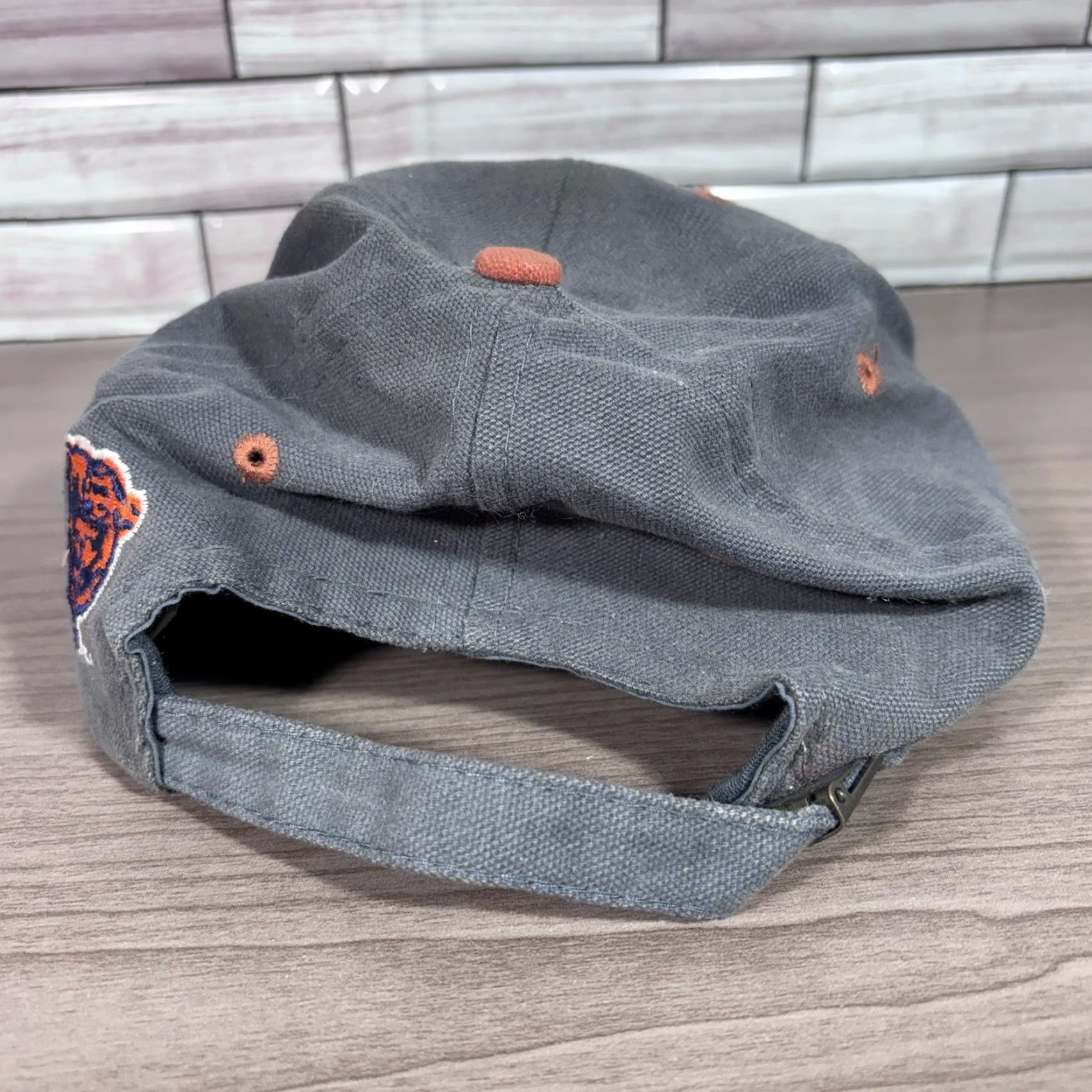 Vintage VINTAGE Chicago Bears Snapback Hat Navy Eastport Baseball Cap Unisex Adults Adjustable Cotton NFL Football 90s City Sports Size ONE SIZE - 5 Thumbnail