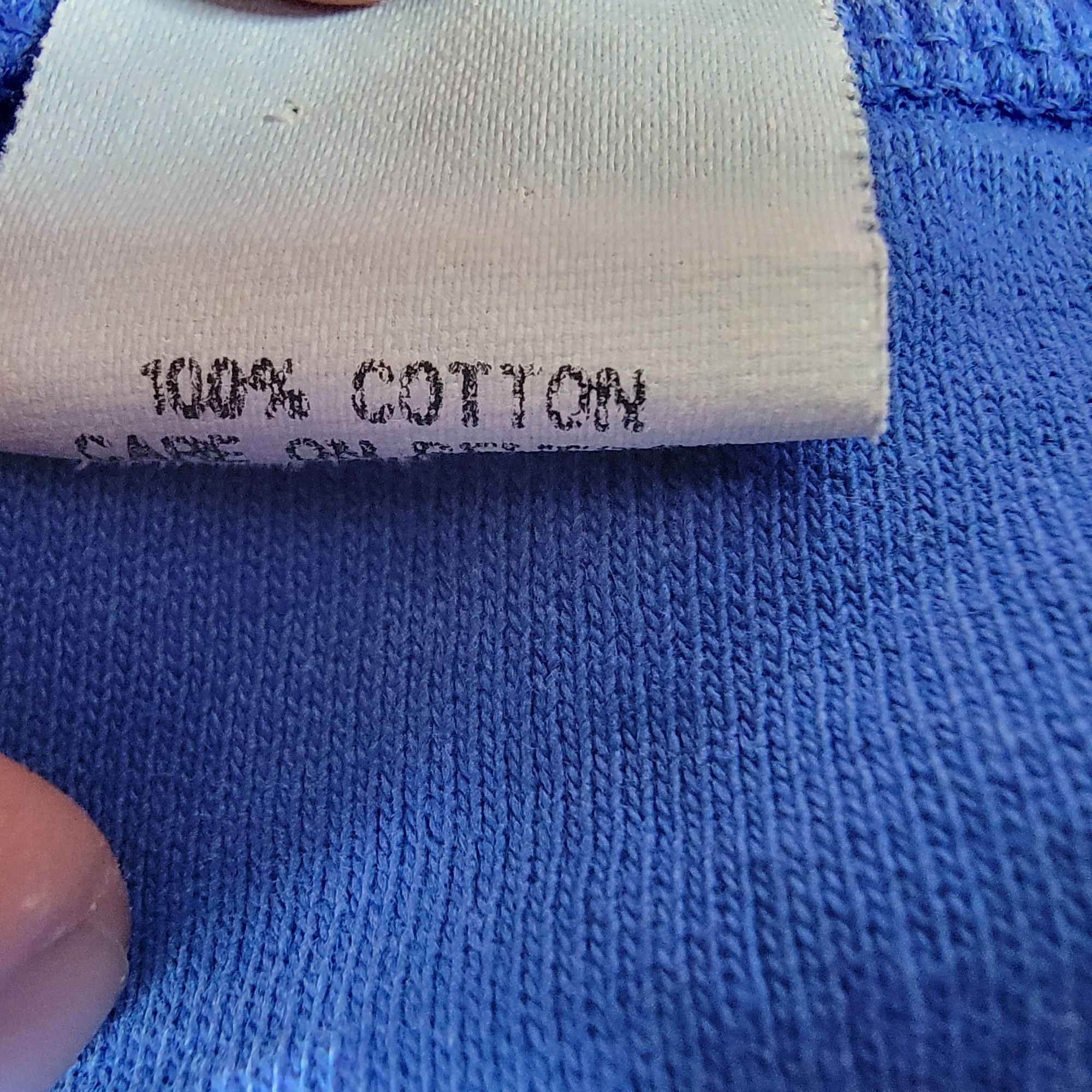 Other × Vintage Vintage Hot Cotton Mens Large Blue Long Sleeve Pocket Tshirt Size US L / EU 52-54 / 3 - 4 Thumbnail