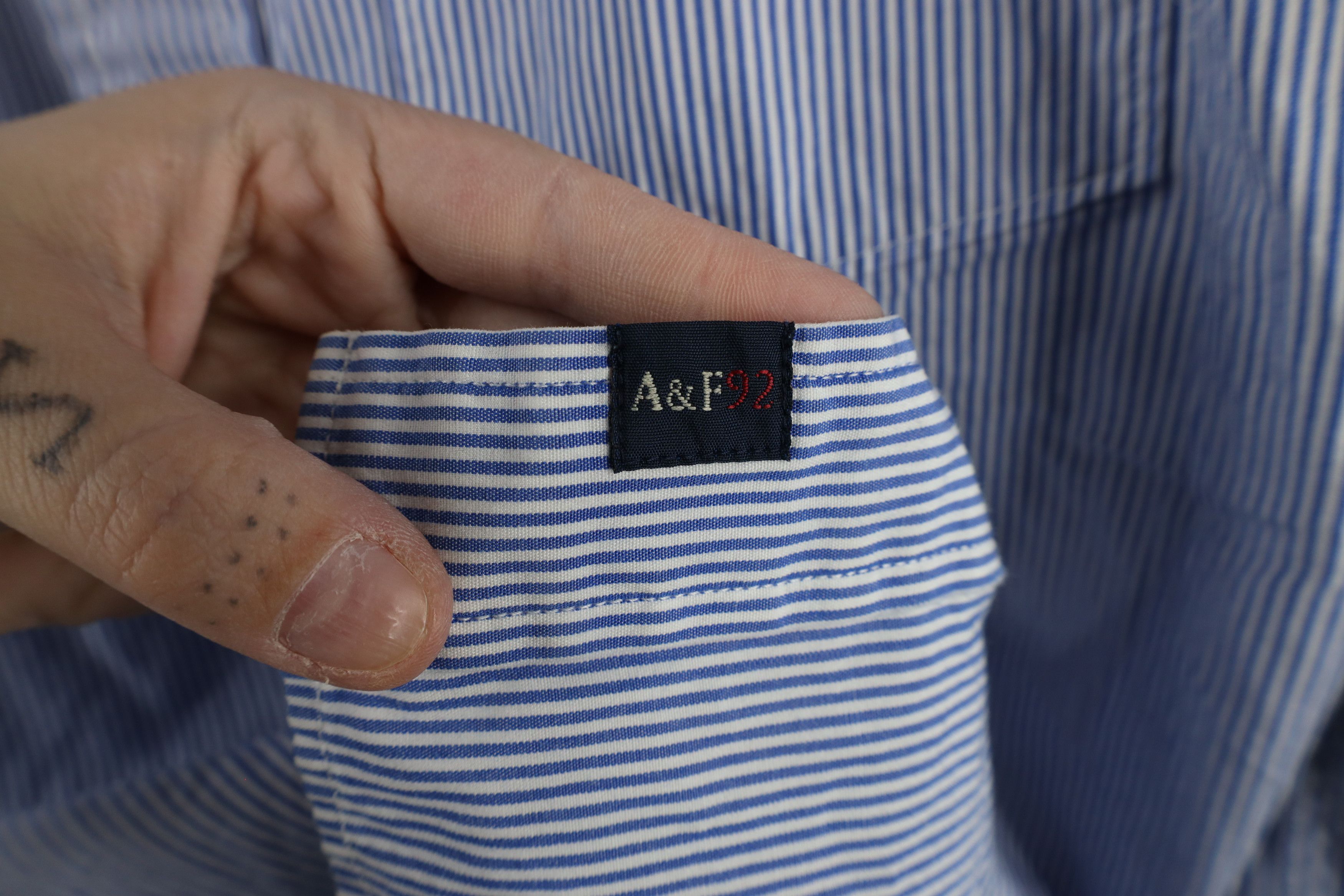 Abercrombie & Fitch × Vintage Vintage Abercrombie & Fitch Collared Button Down Shirt Size US L / EU 52-54 / 3 - 5 Thumbnail